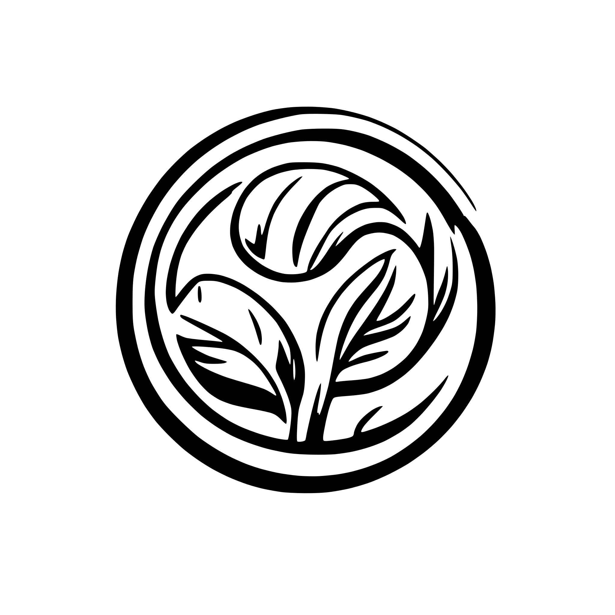 AI-generated SVG of a sXLauncher logo circle