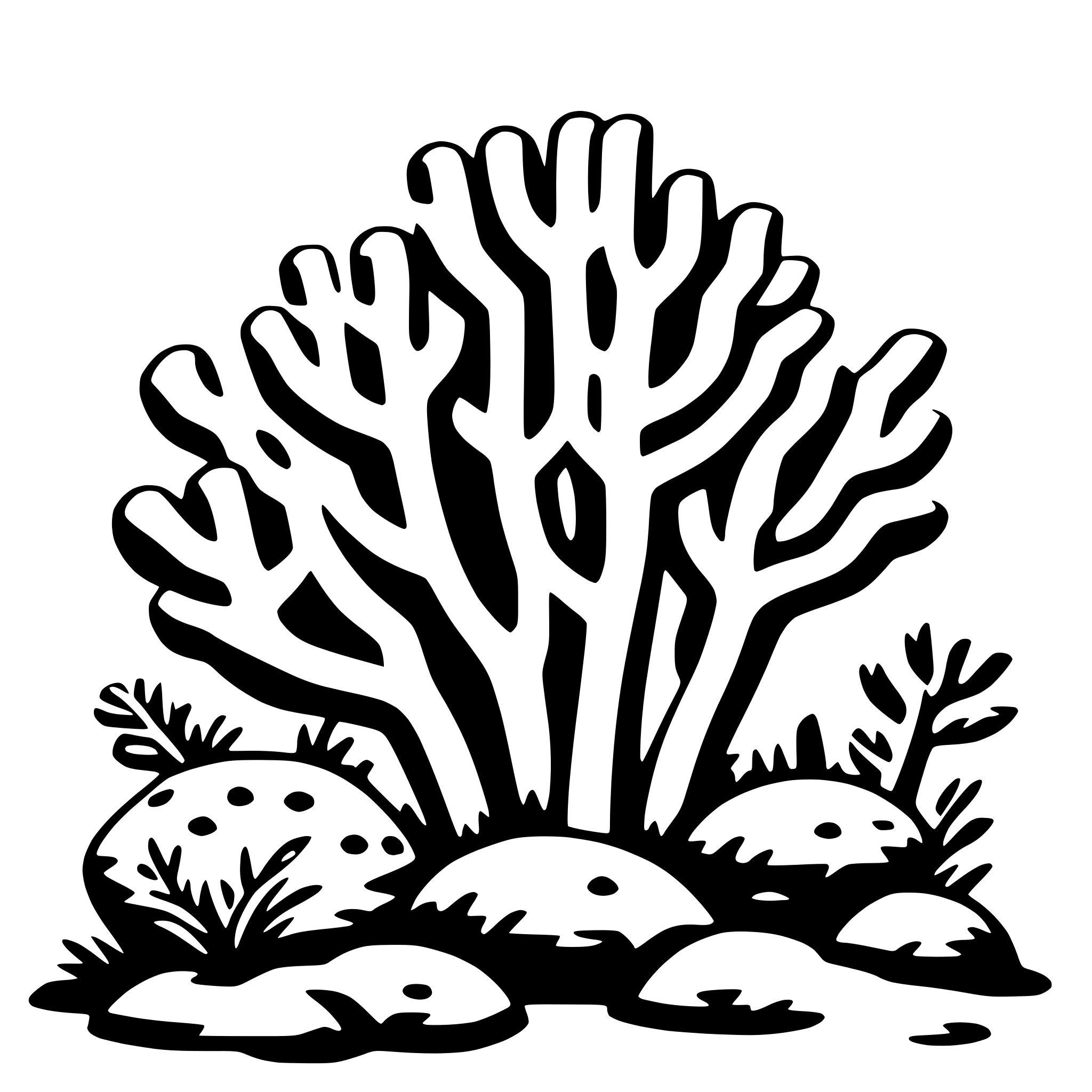 AI-generated SVG of 'coral reef'
