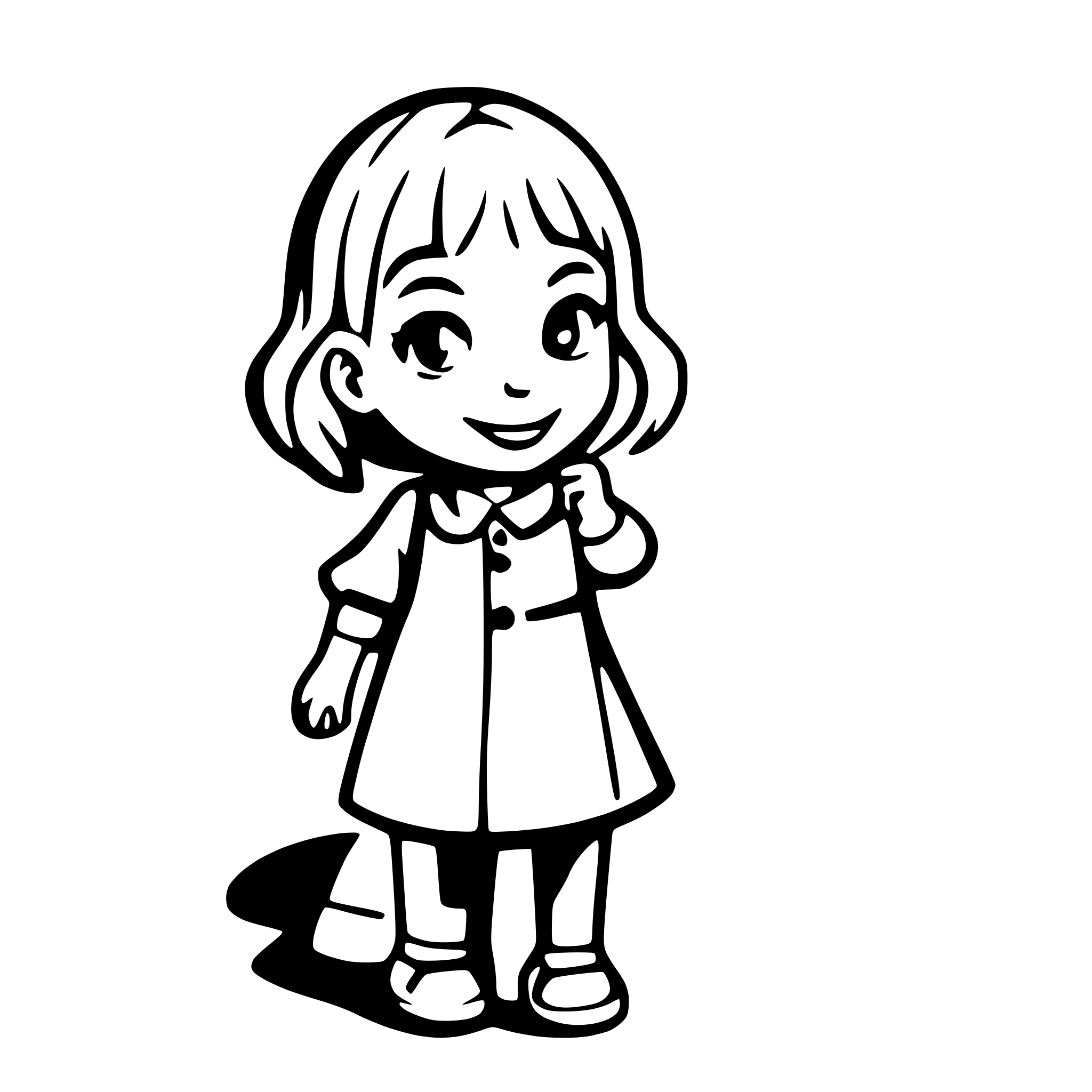 AI-generated SVG of a Toddler saying goodbye to the kindergarden