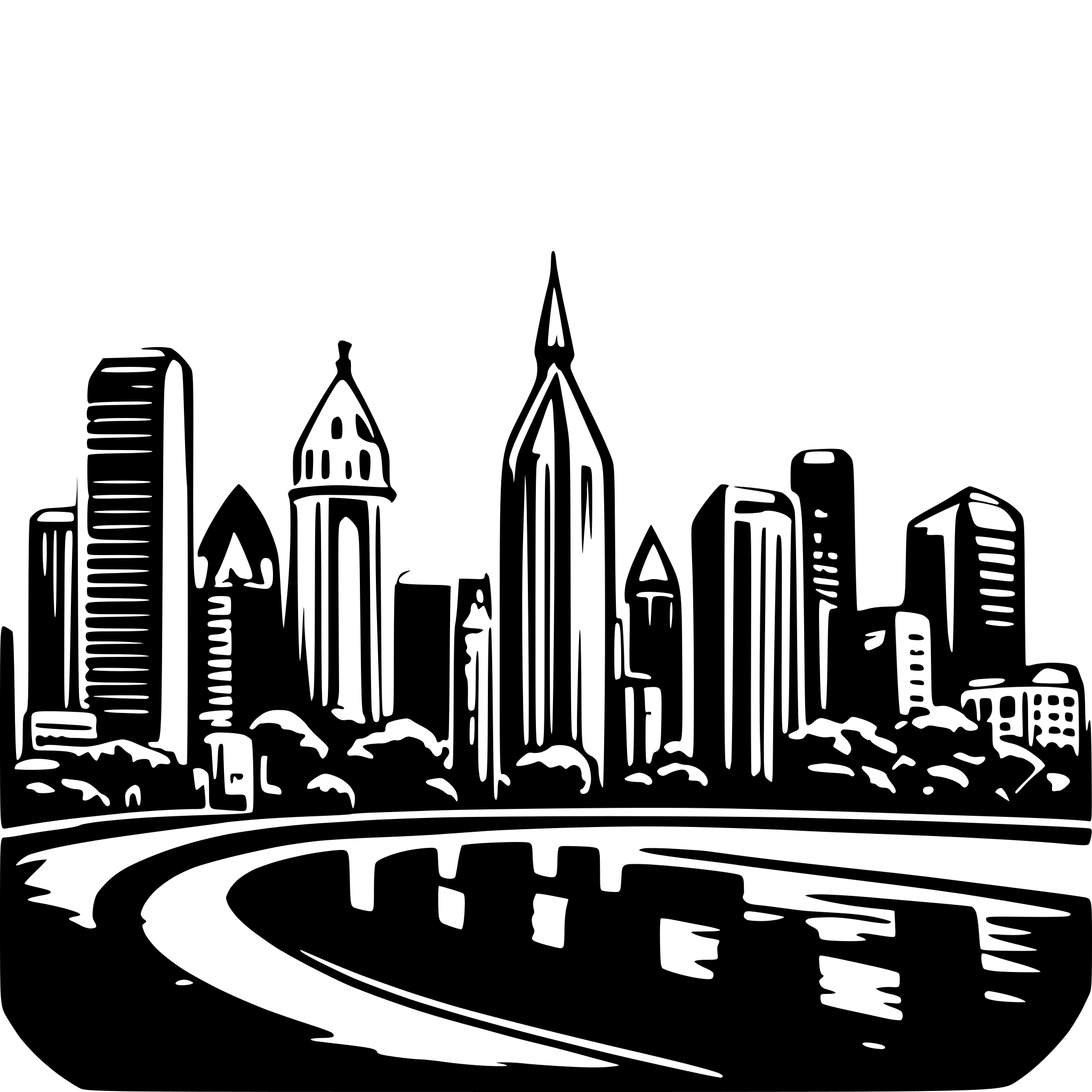 AI-generated SVG of 'Philadelphia Skyline Vectors'
