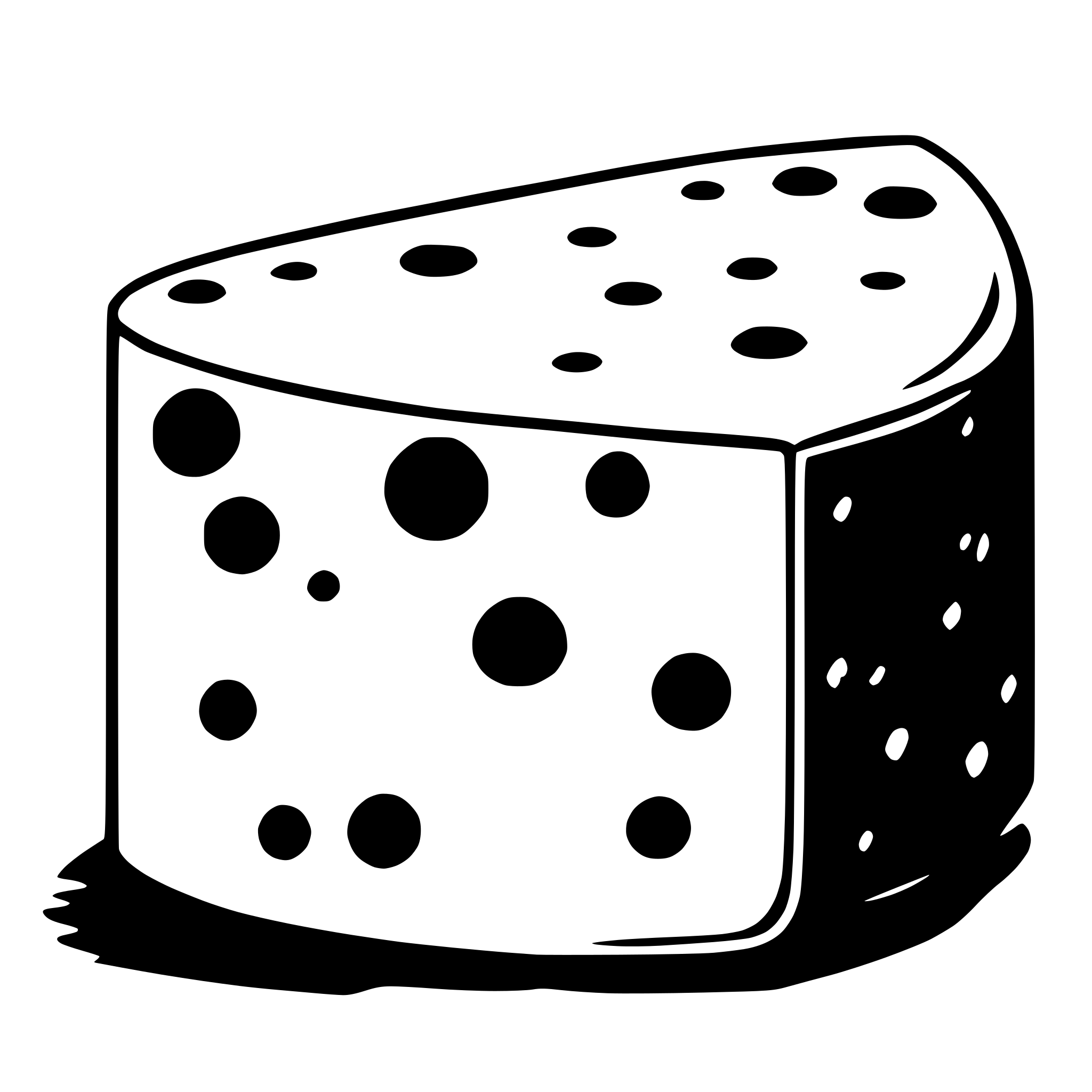 AI-generated SVG of a holes in cheese