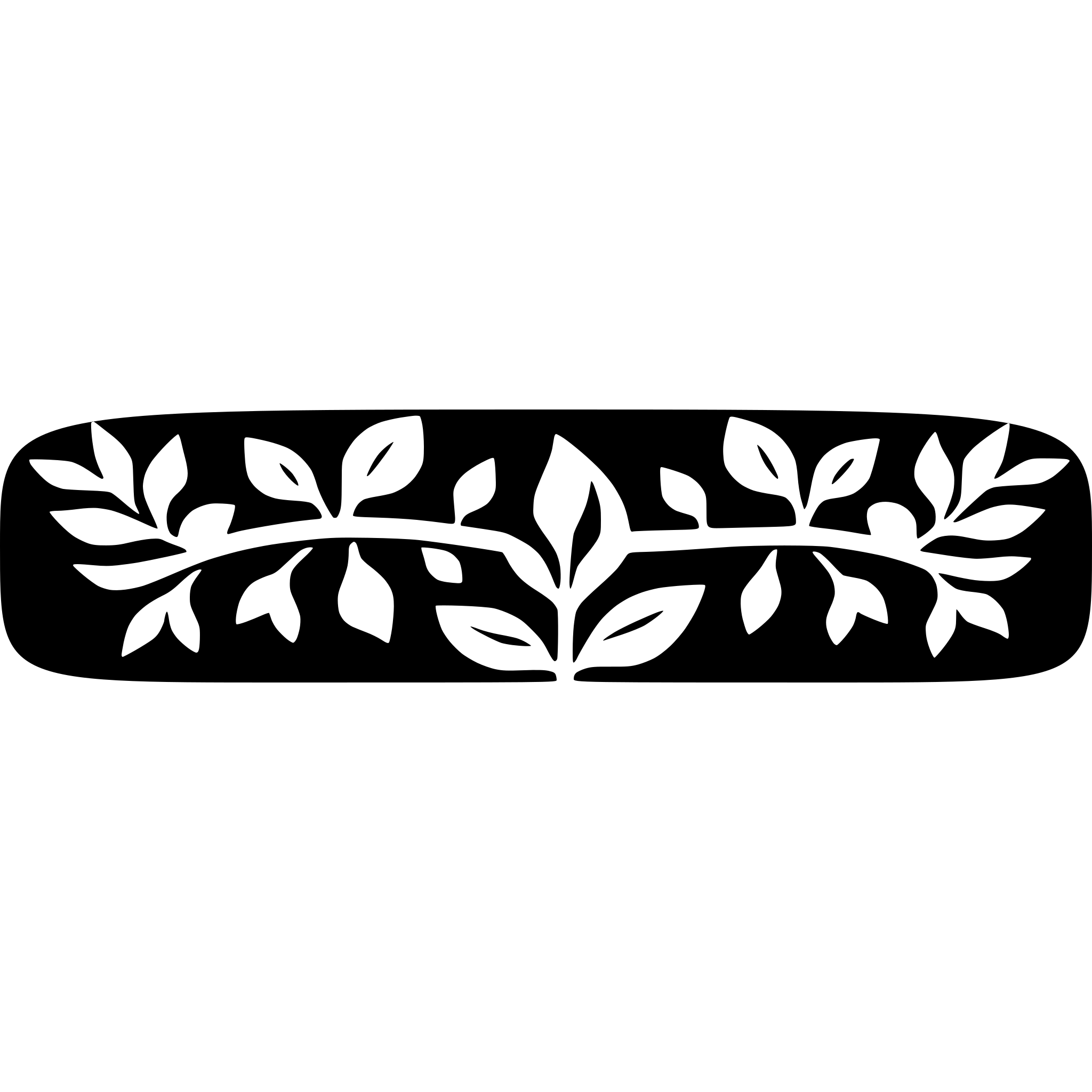 AI-generated SVG of a silhoutted outline leaves creeping along top of design, some hanging down, flat top,  top border graphic for below naviigation