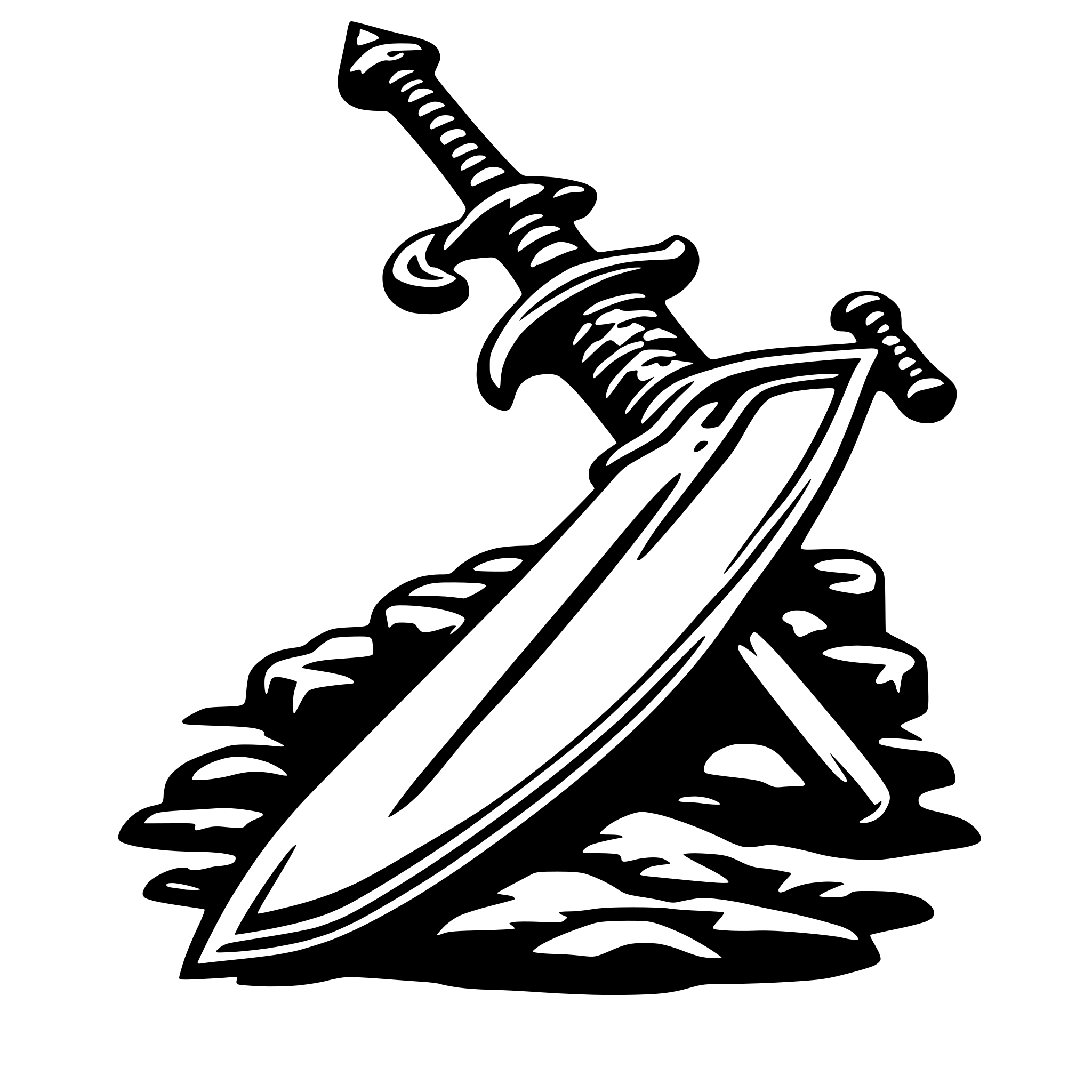 AI-generated SVG of a sword