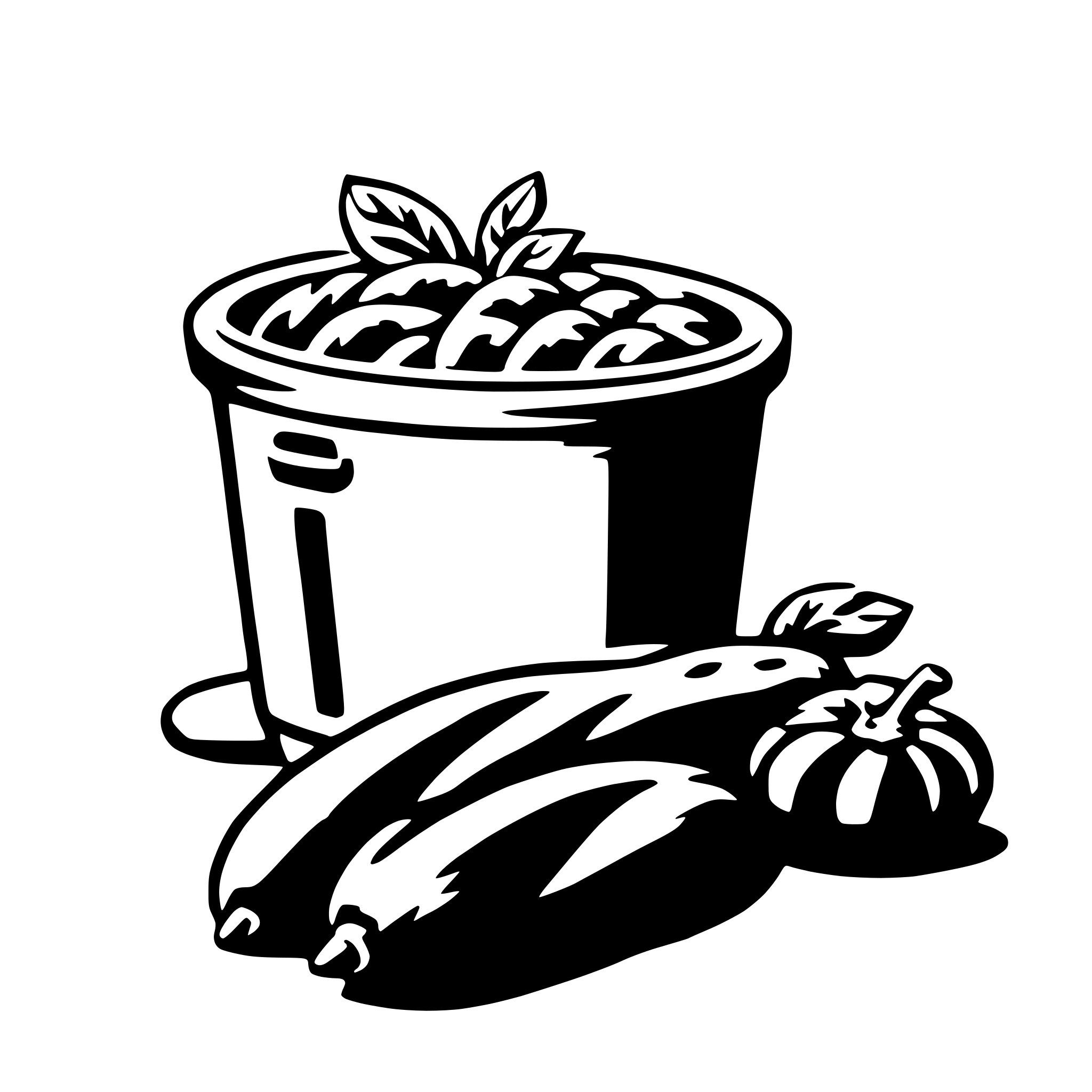 AI-generated SVG of a ratatouille