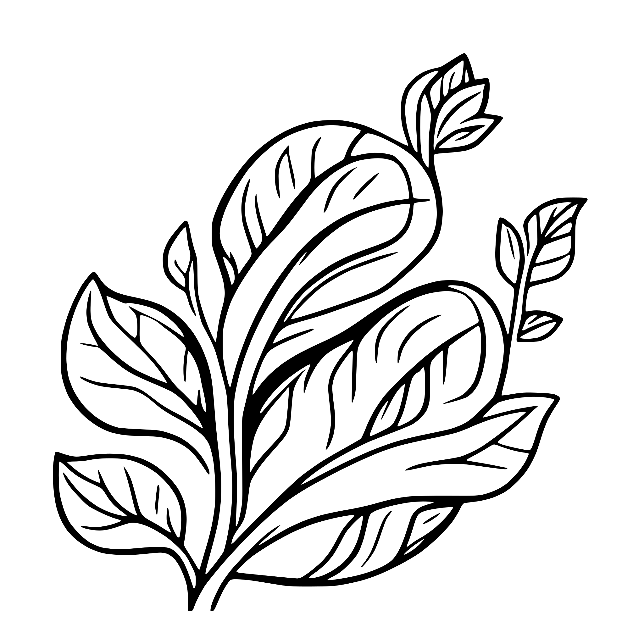 AI-generated SVG of 'flourish swirl'