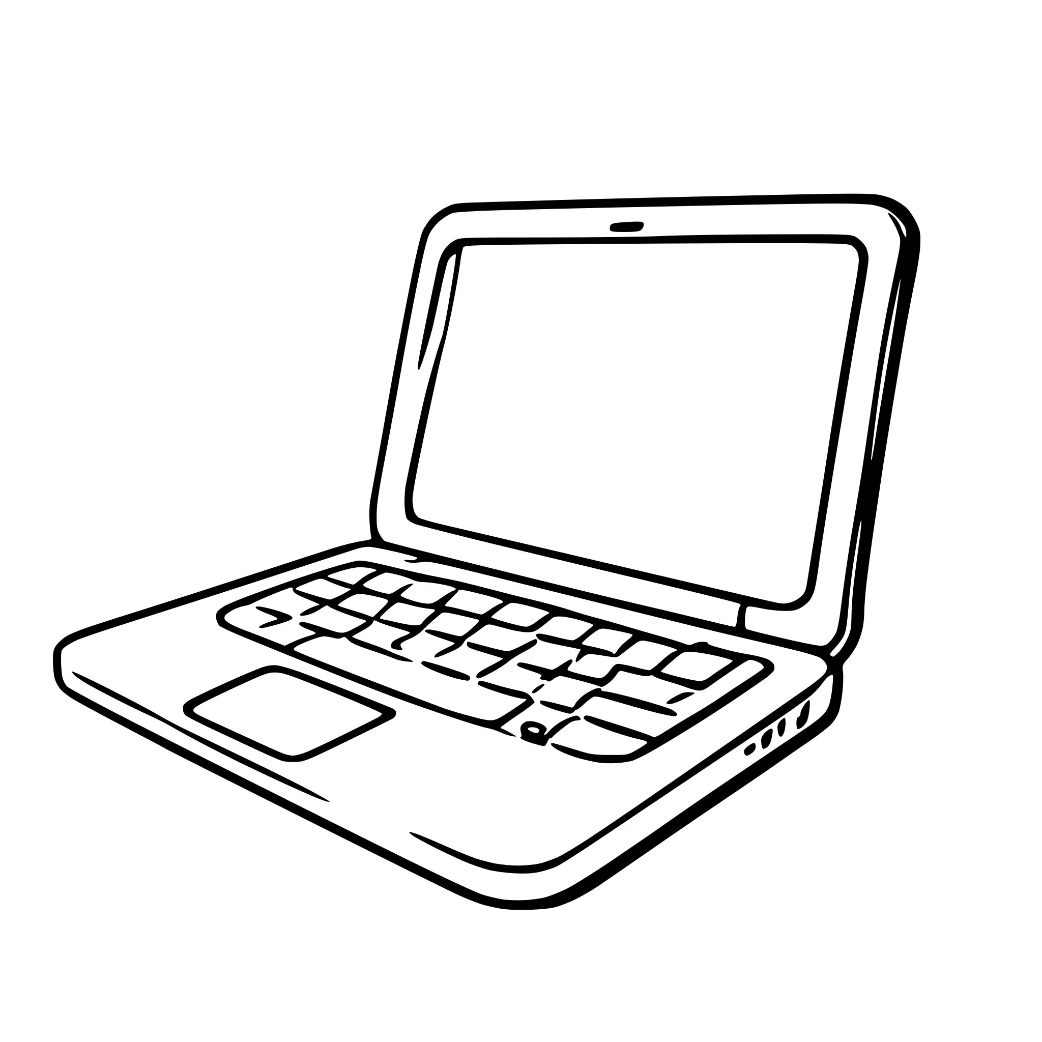 AI-generated SVG of 'laptop made of wood'
