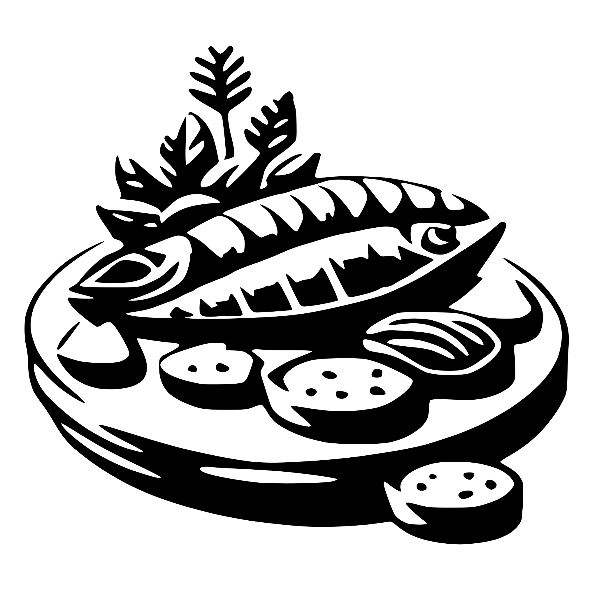 AI-generated SVG of a gourmet seafood products