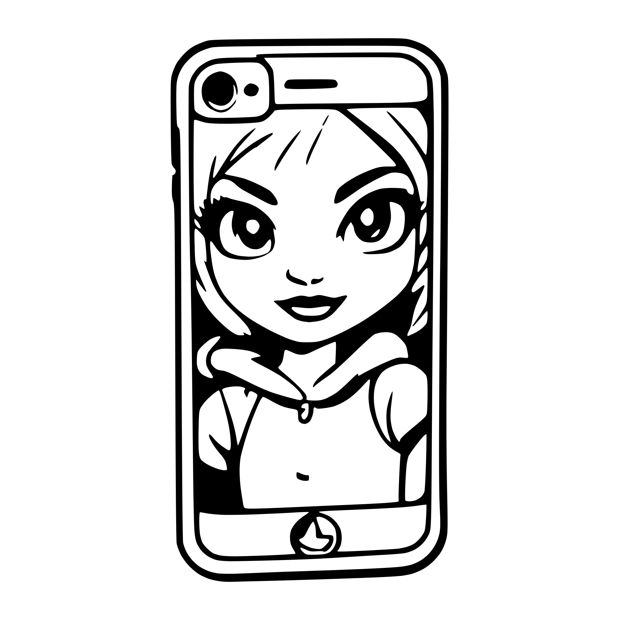 AI-generated SVG of 'iphone screen'