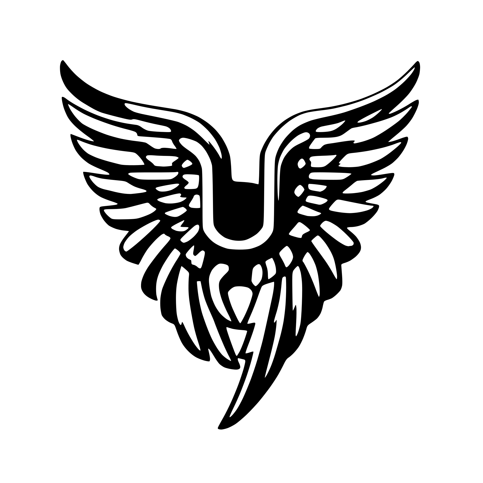 AI-generated SVG of 'wings motor'