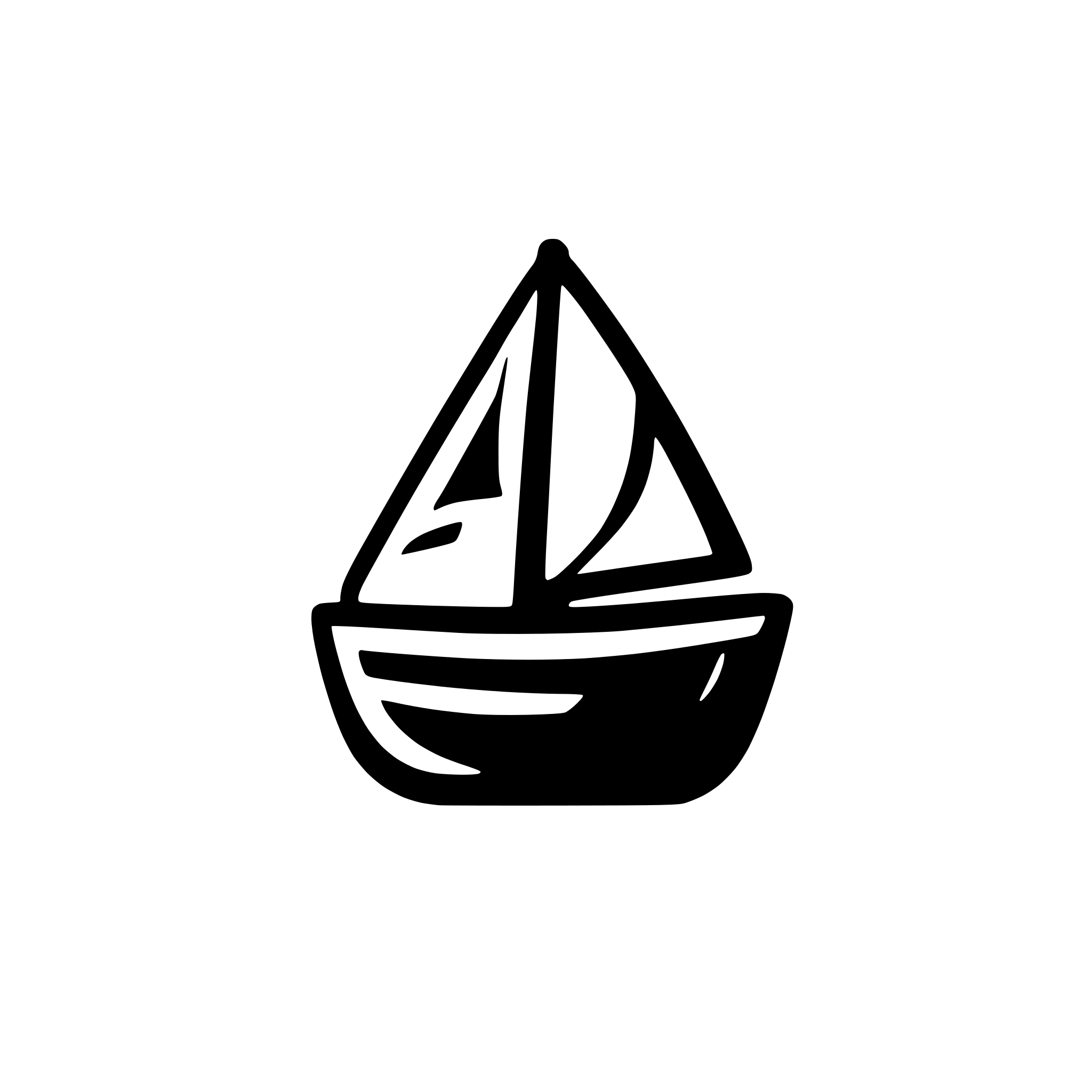 AI-generated SVG of 'simple 2d sailbot icon'