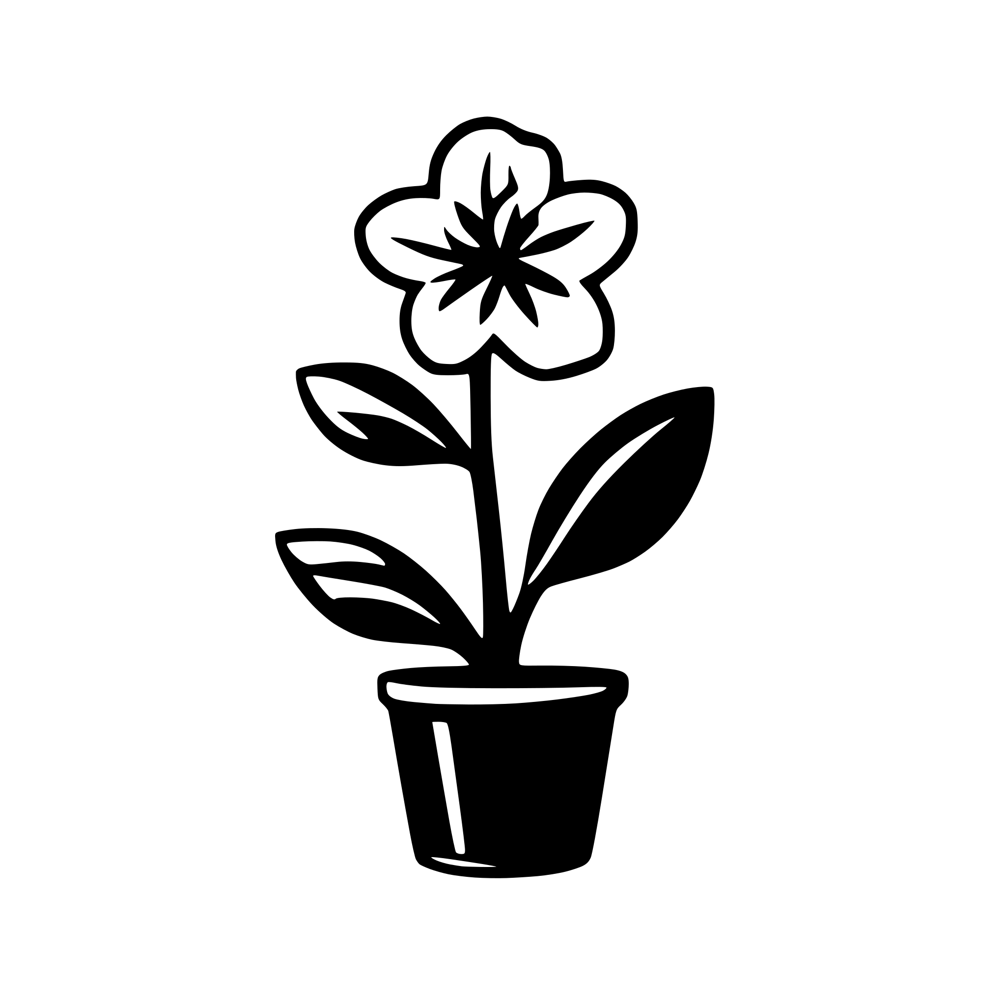 AI-generated SVG of 'orchid flower siluette icon'