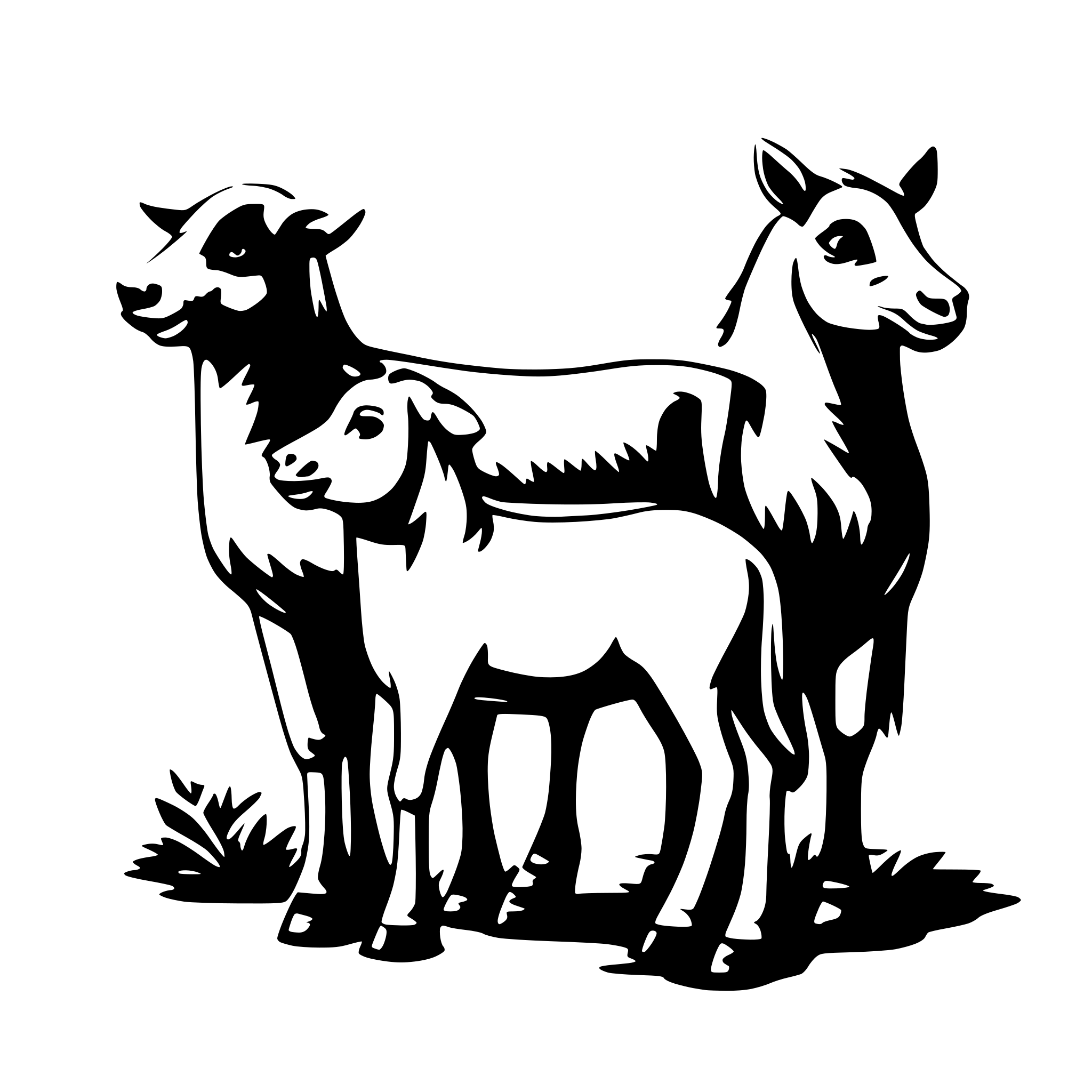 AI-generated SVG of a farm animals