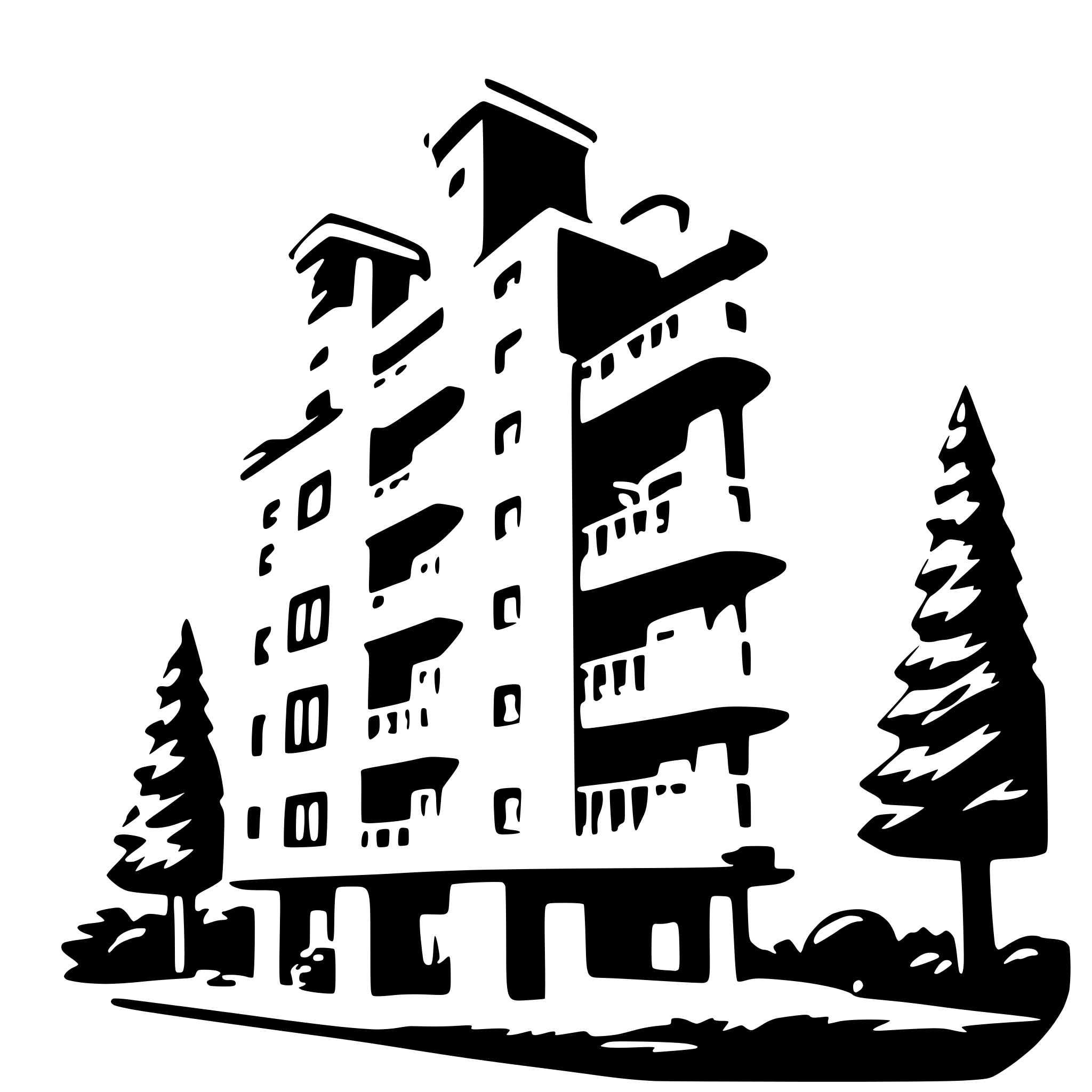 AI-generated SVG of a Appartment building