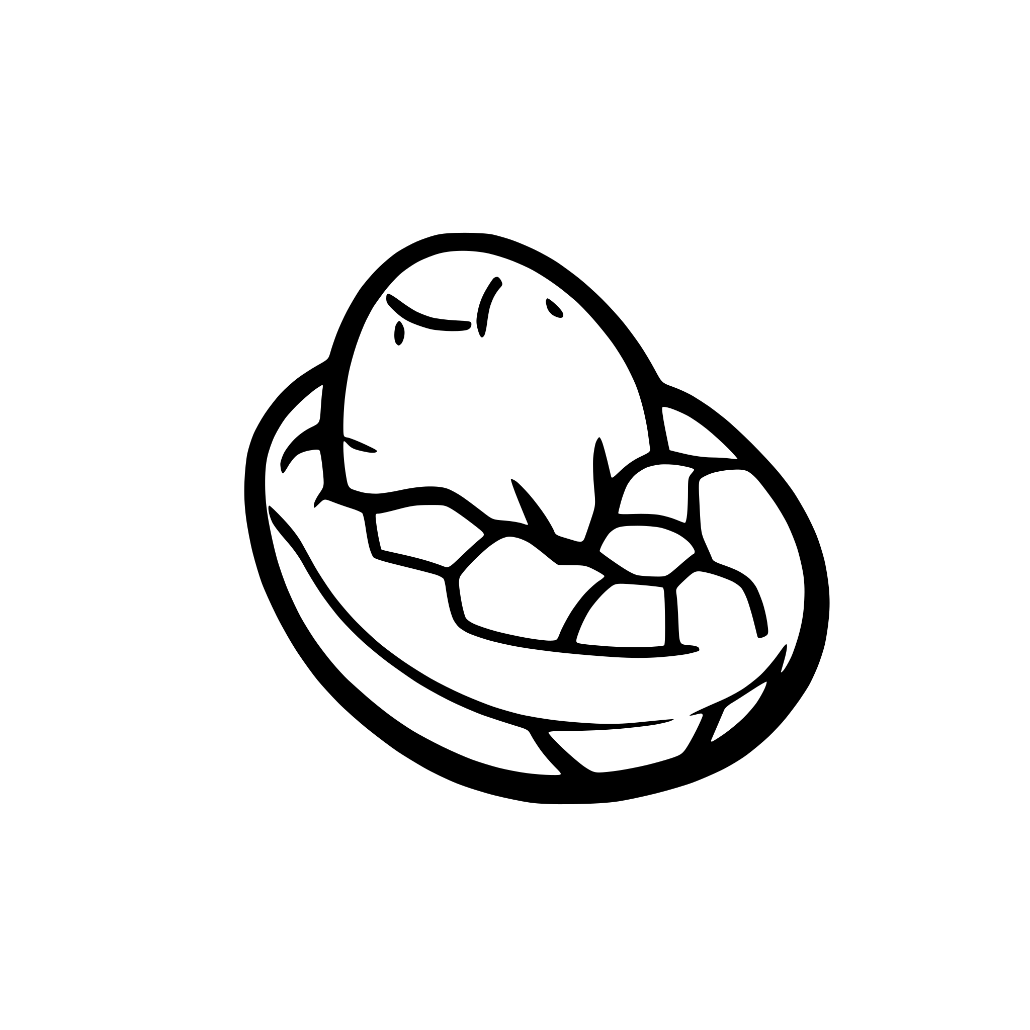 AI-generated SVG of a snake egg