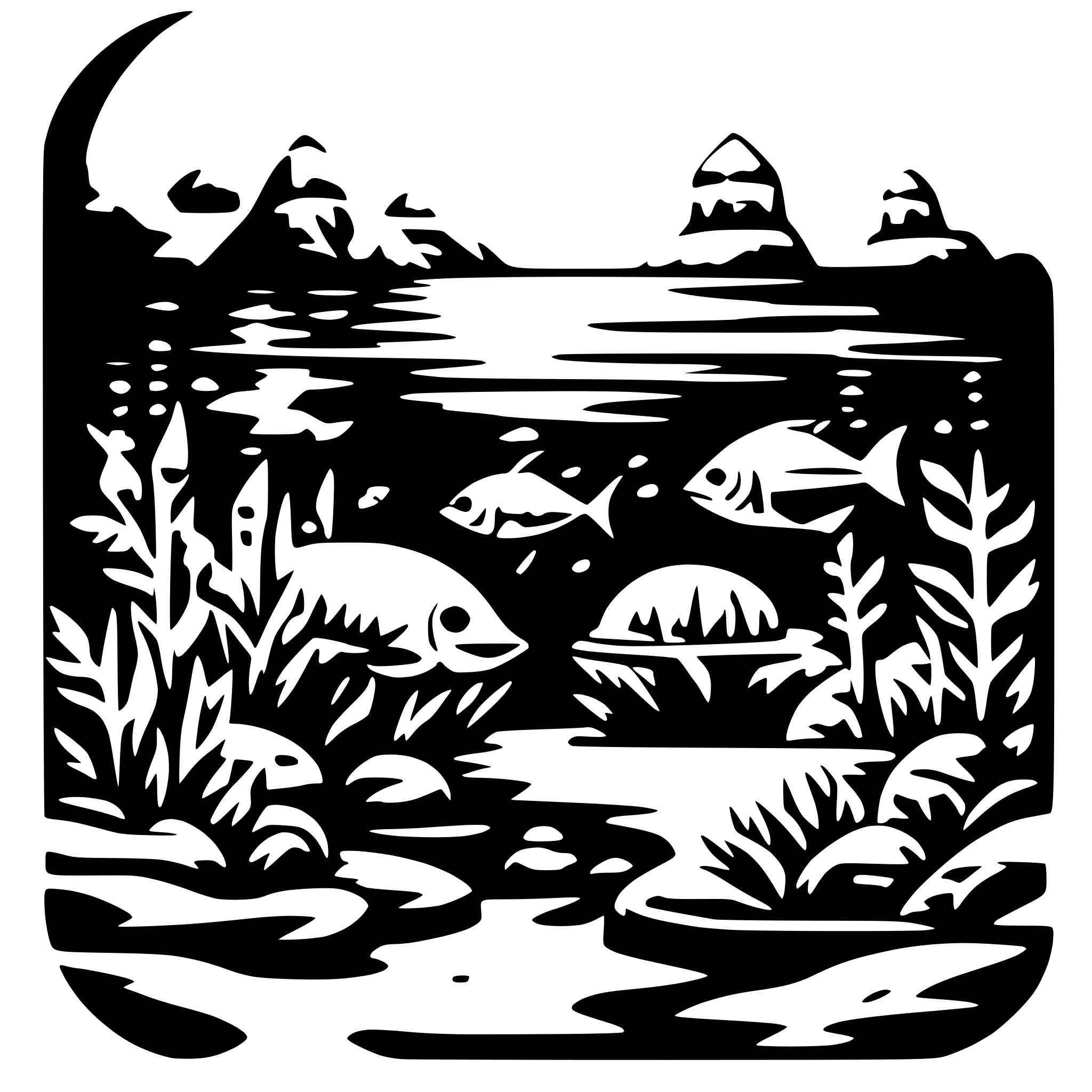 AI-generated SVG of a underwater scene