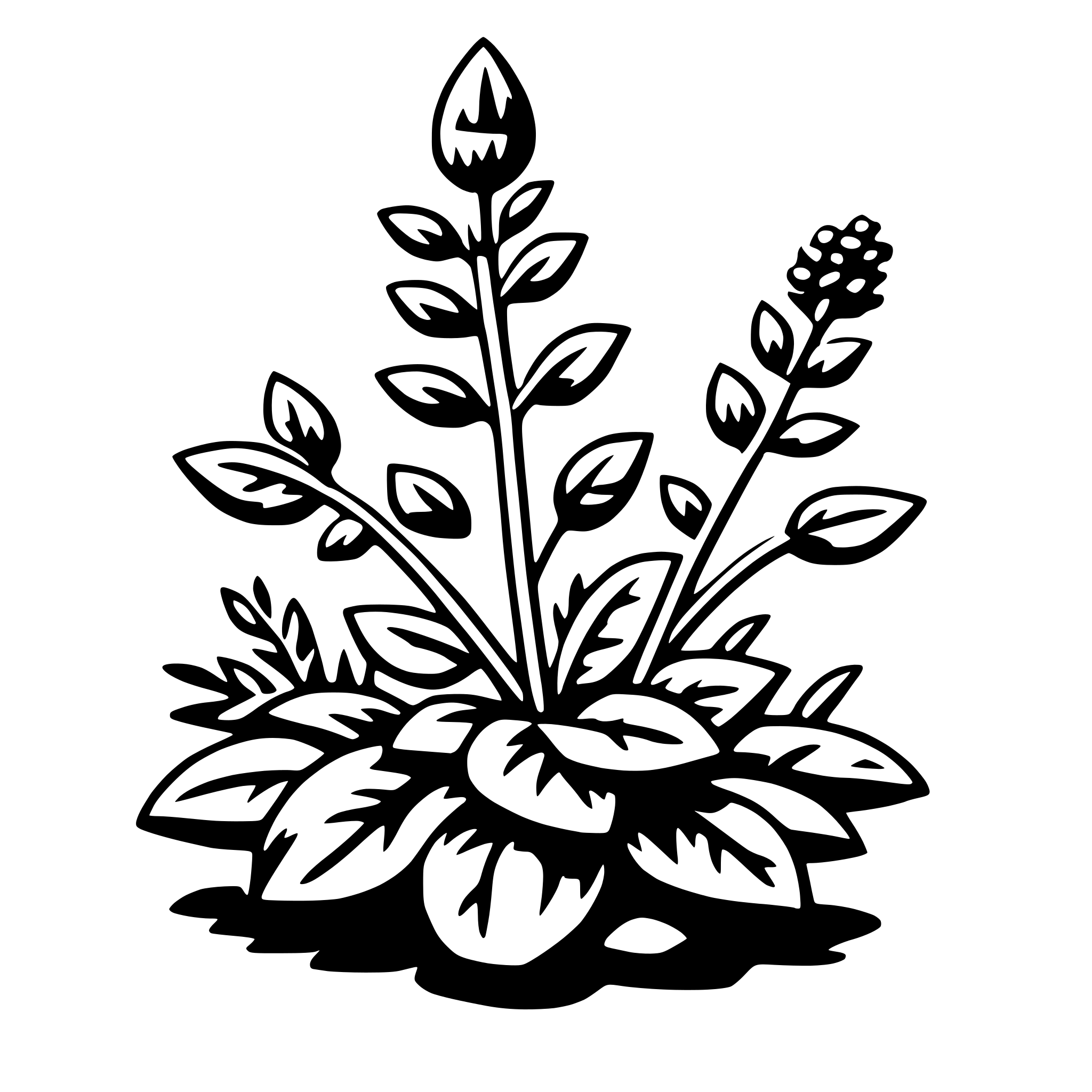 AI-generated SVG of a thyme