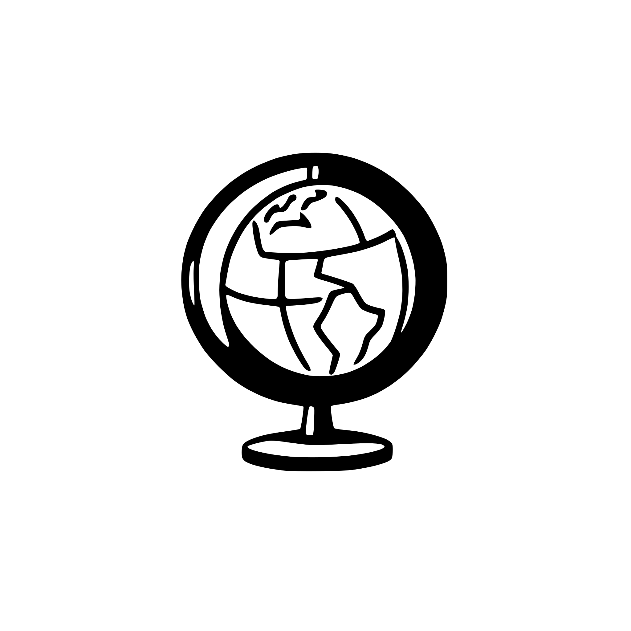 AI-generated SVG of a globe with latitude lines
