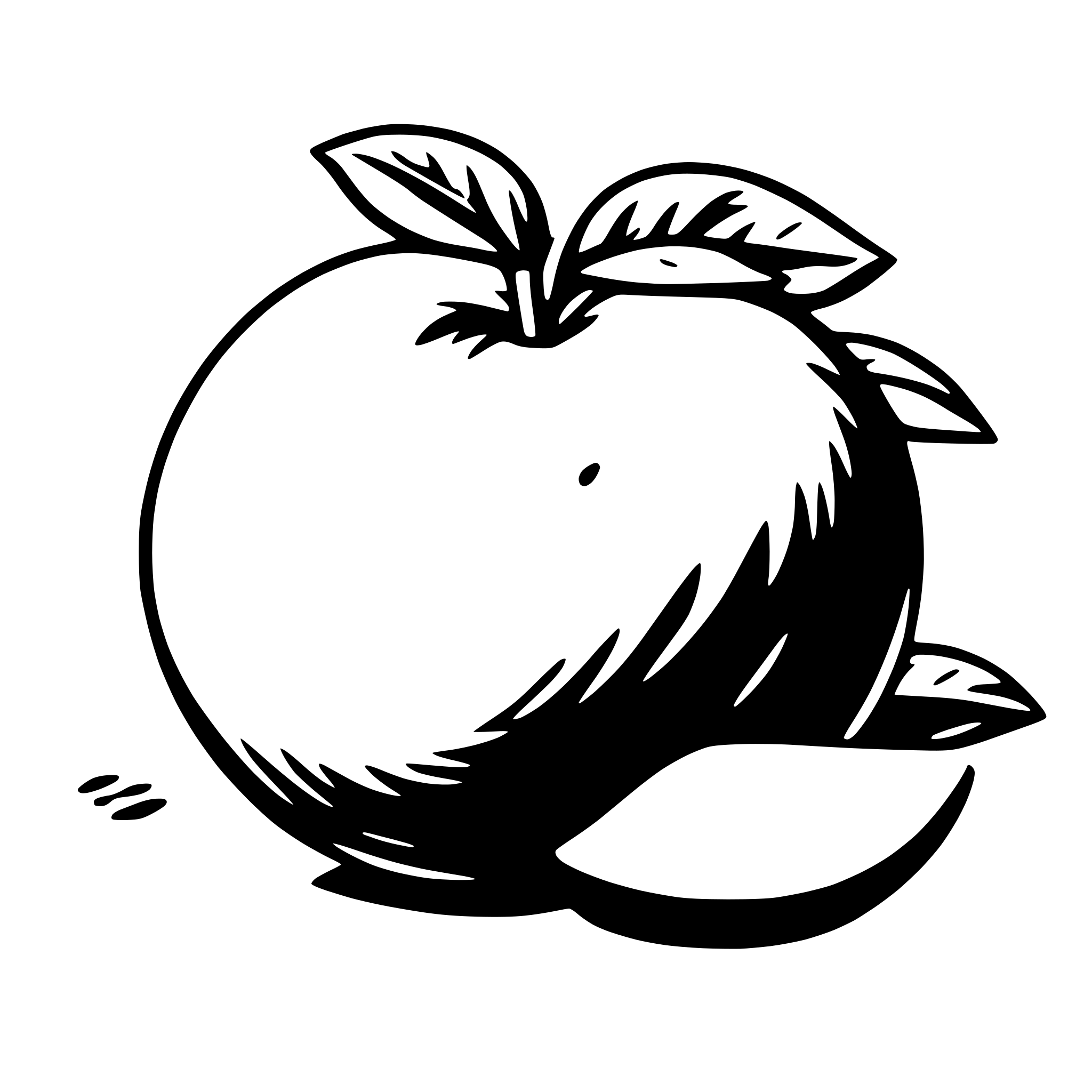 AI-generated SVG of a peach