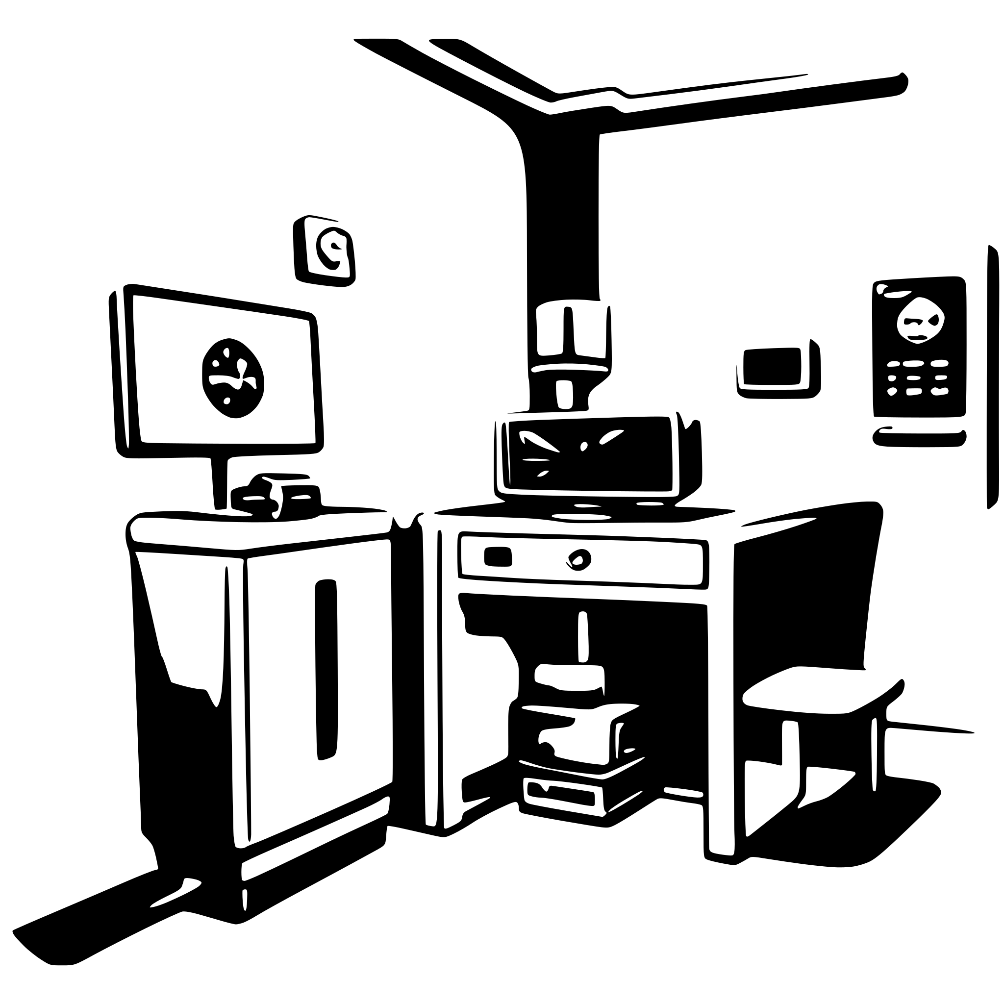 AI-generated SVG of a smart room system