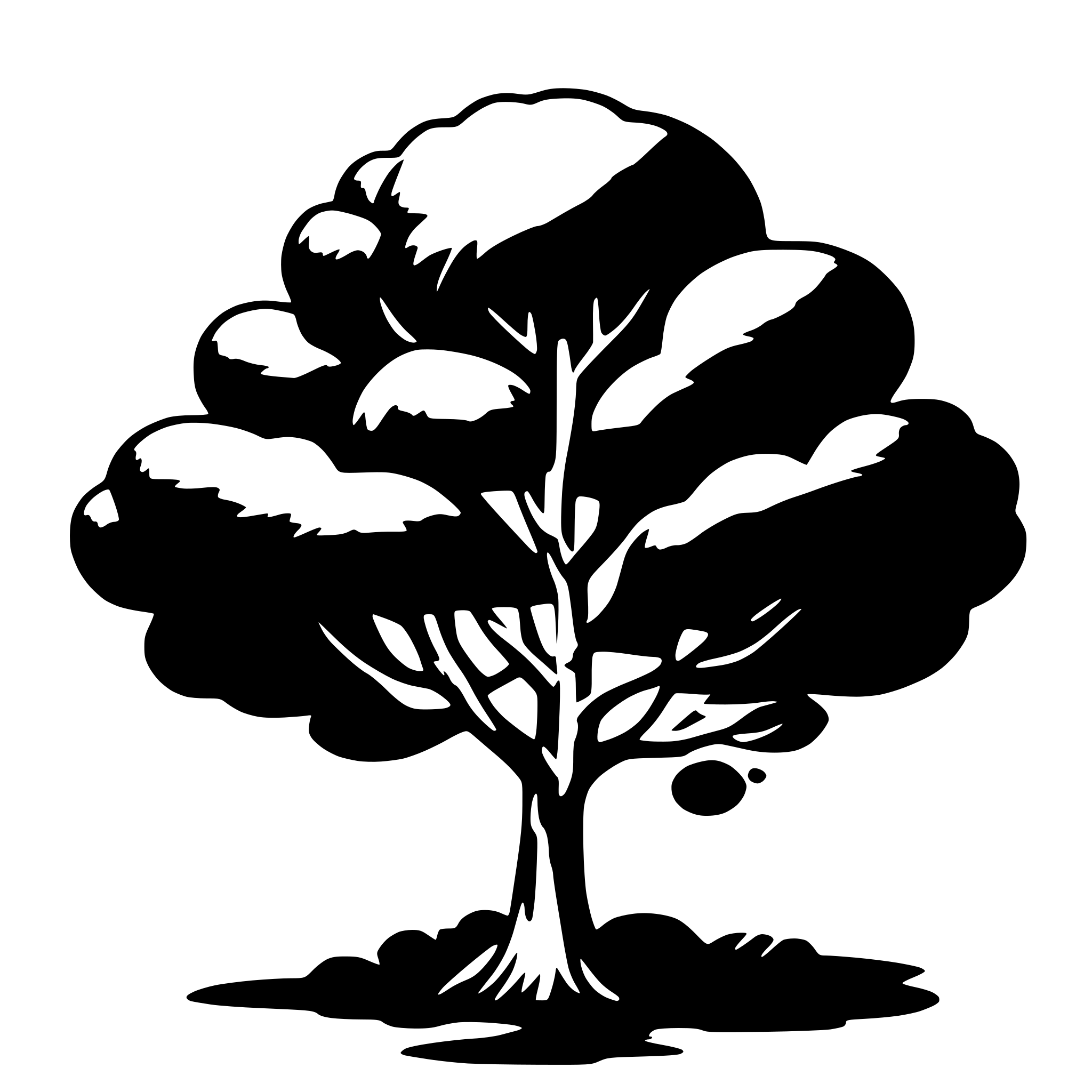 AI-generated SVG of 'purple tree'