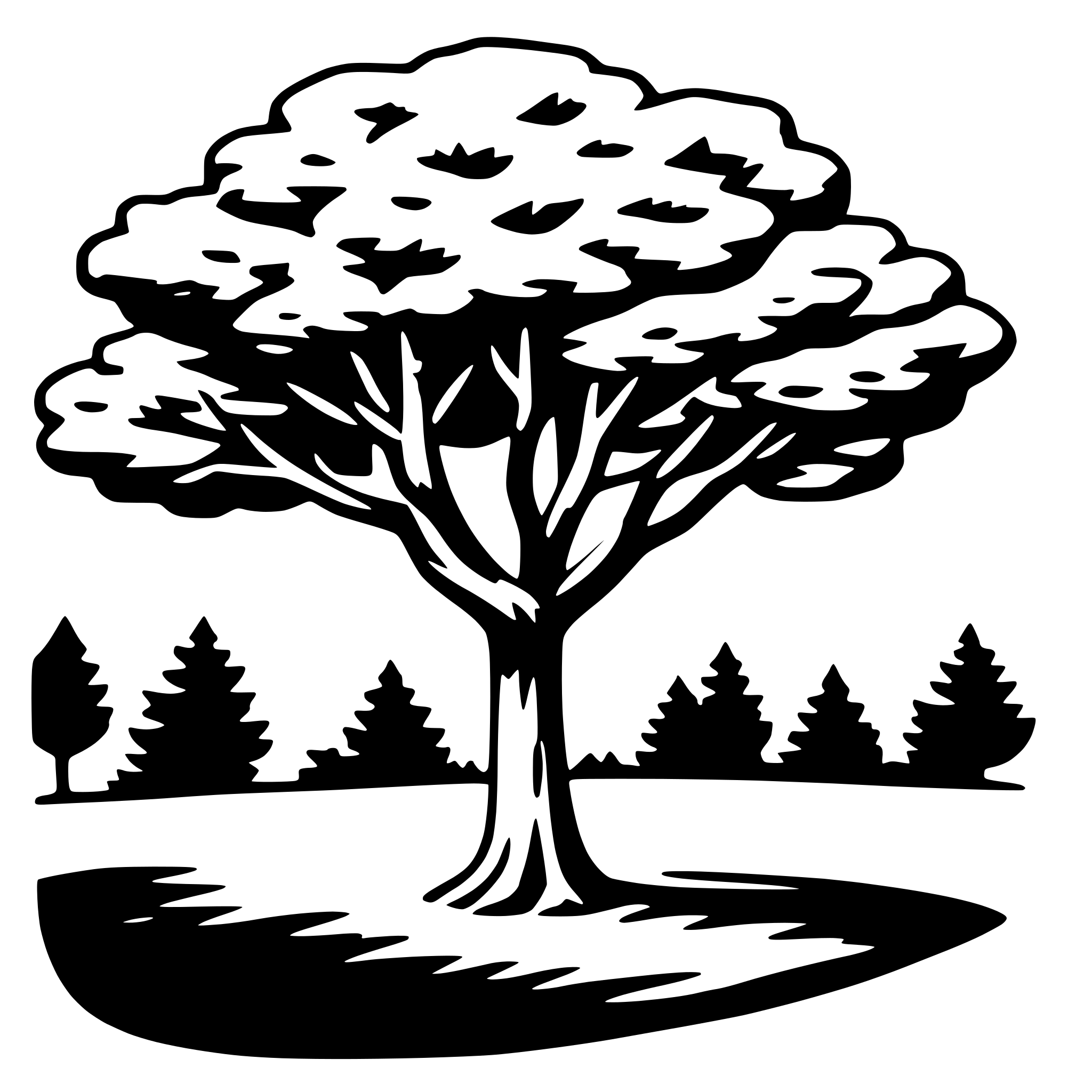 AI-generated SVG of 'tree canopy'