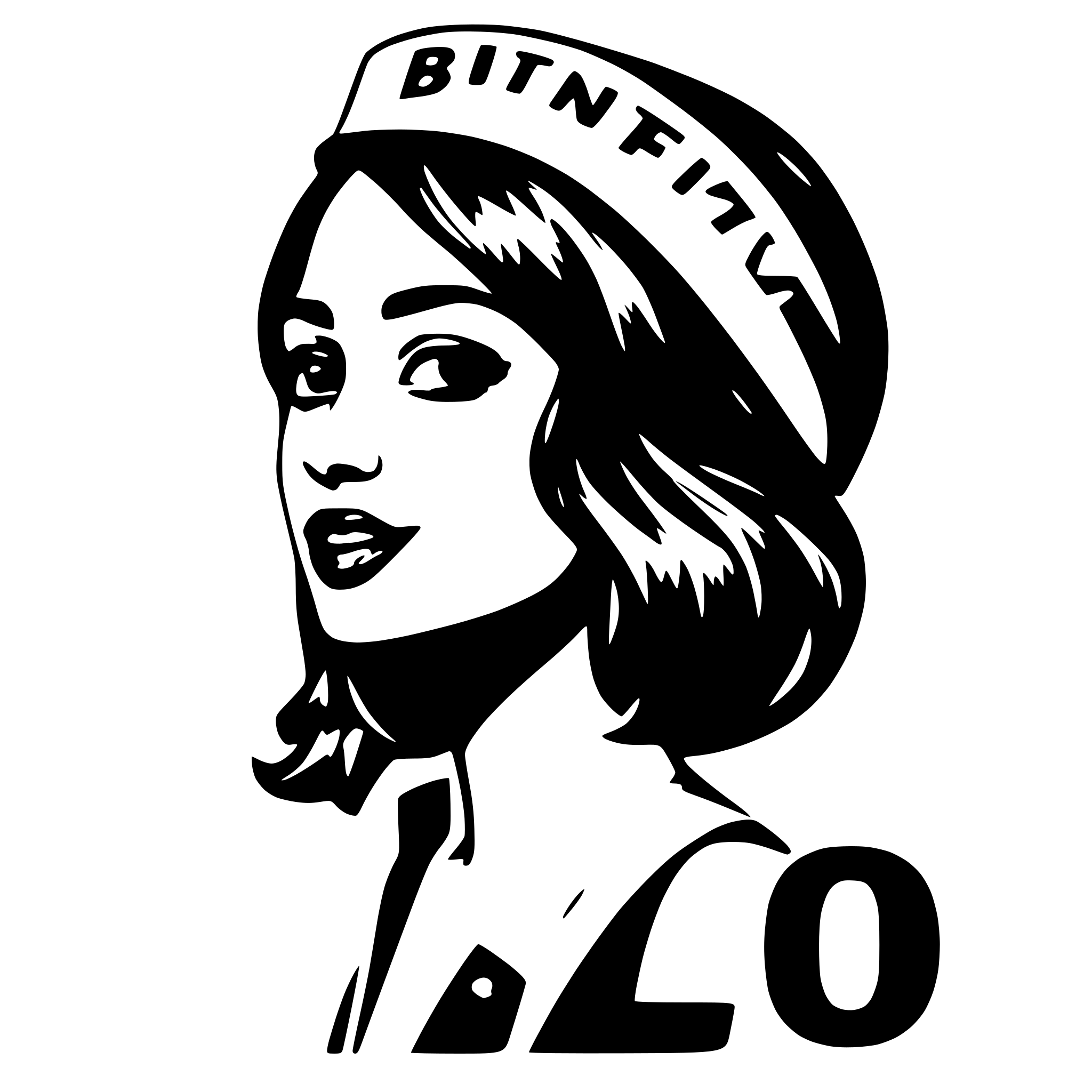 AI-generated SVG of a Birthday Girl est. 2009