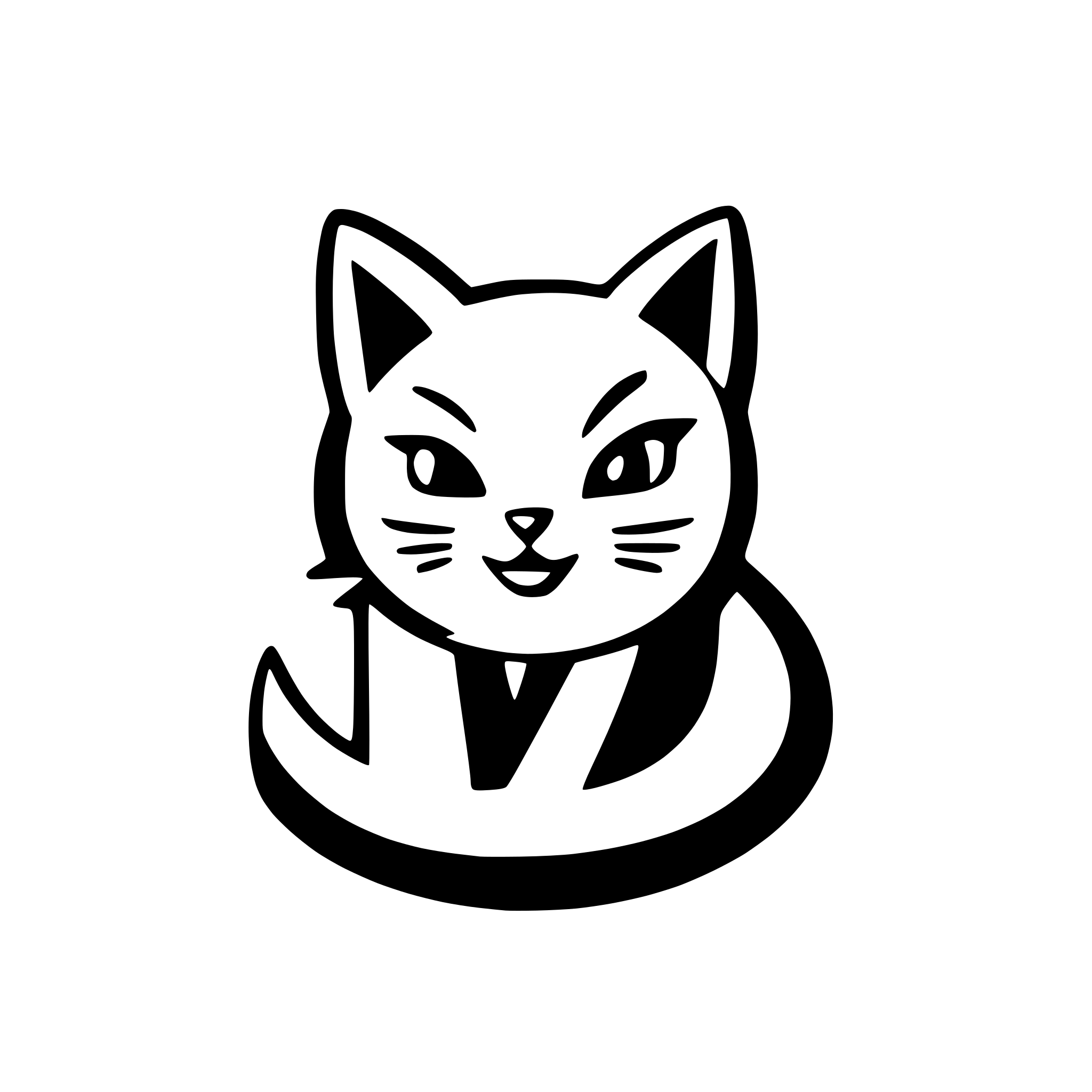 AI-generated SVG of 'cat'