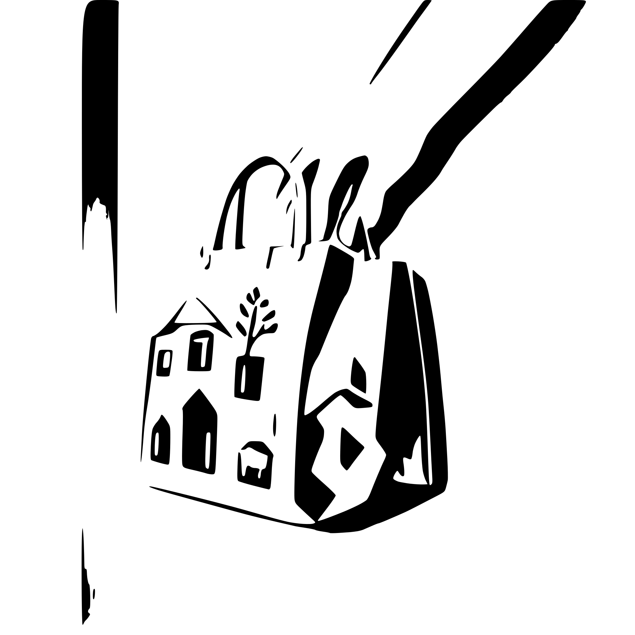 AI-generated SVG of a A bag that is picked up from a door by a person, you can see the person reaching for the bag that is given by a person inside the house (blocked vision by the door)