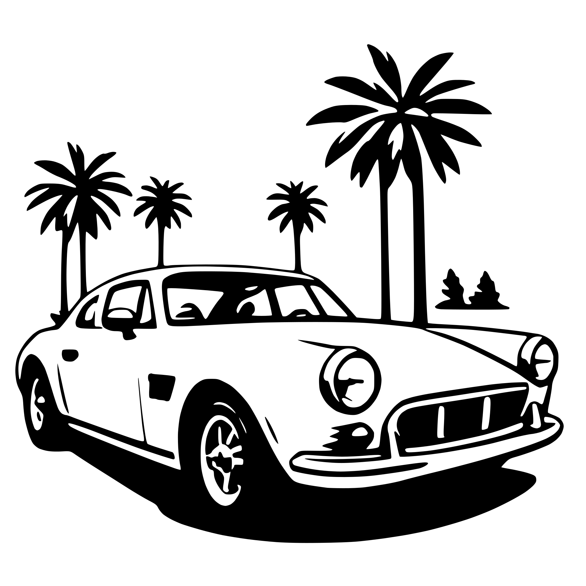 AI-generated SVG of a sports car