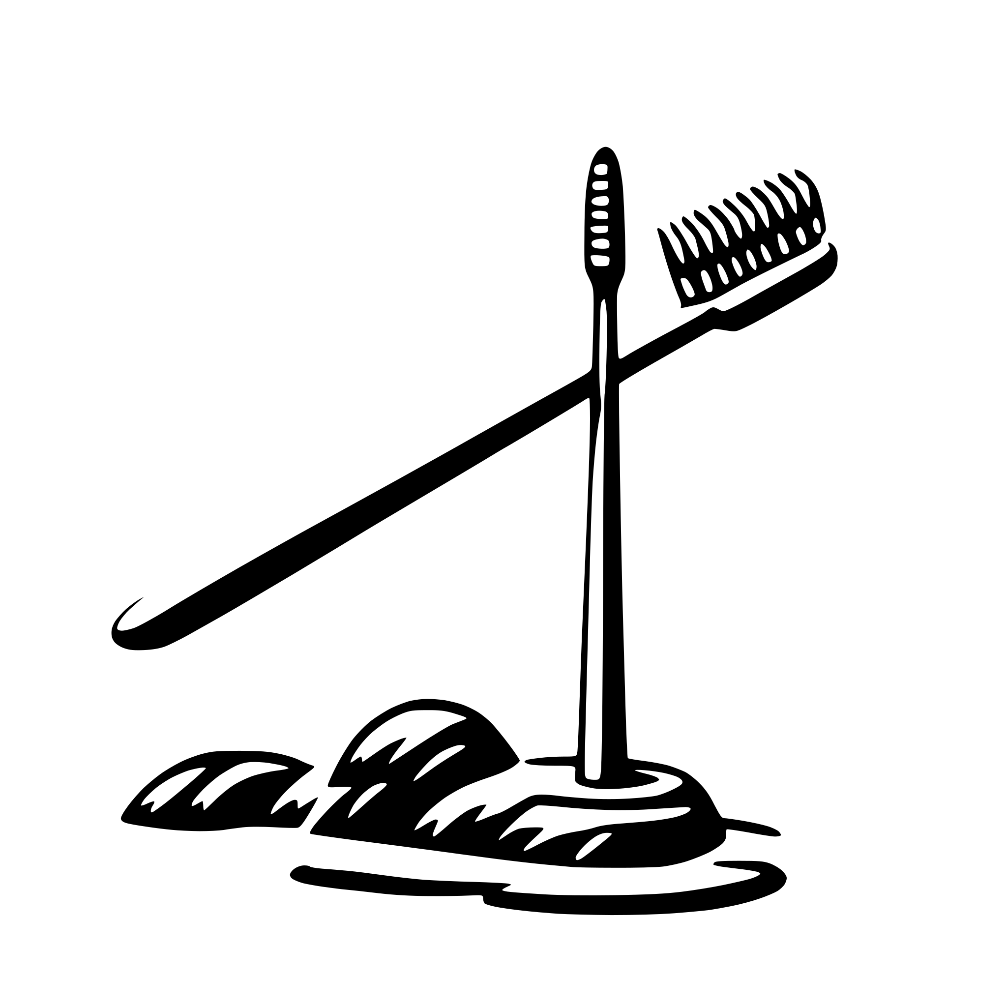 AI-generated SVG of a toothbrush