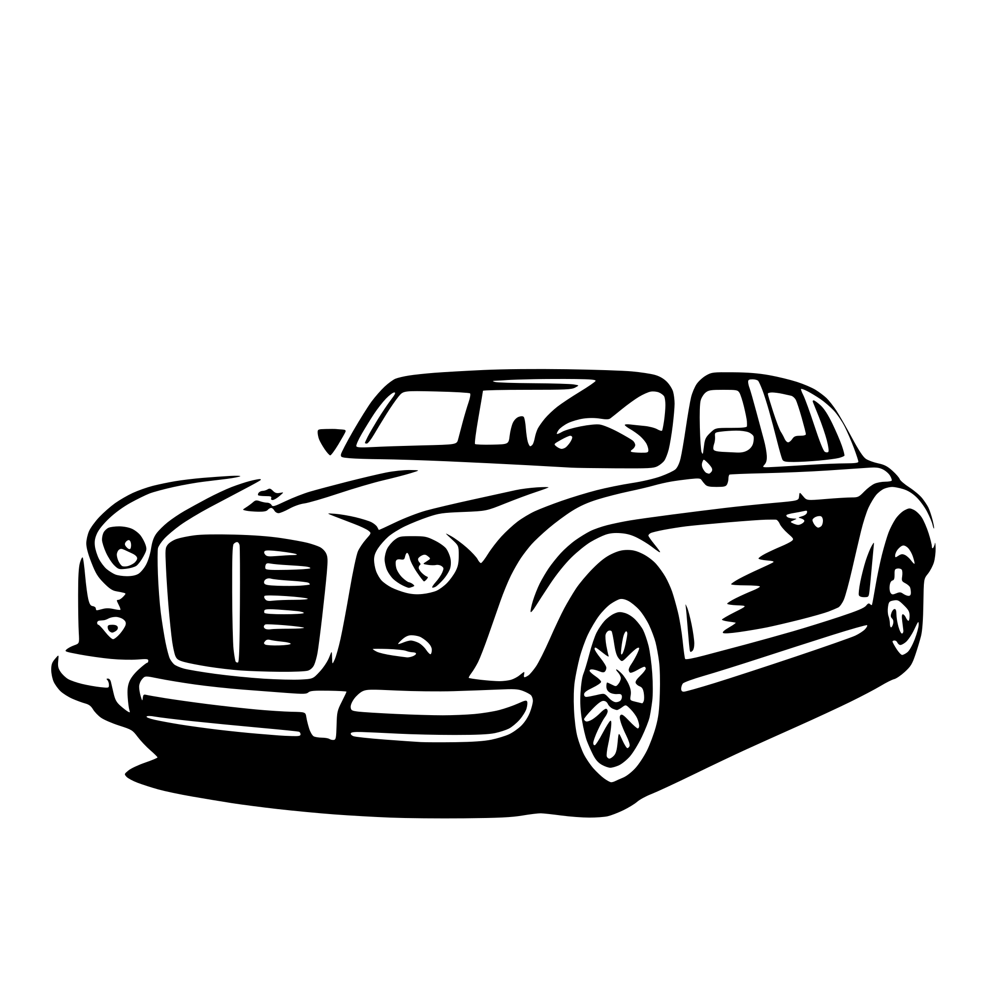 AI-generated SVG of 'luxury car'
