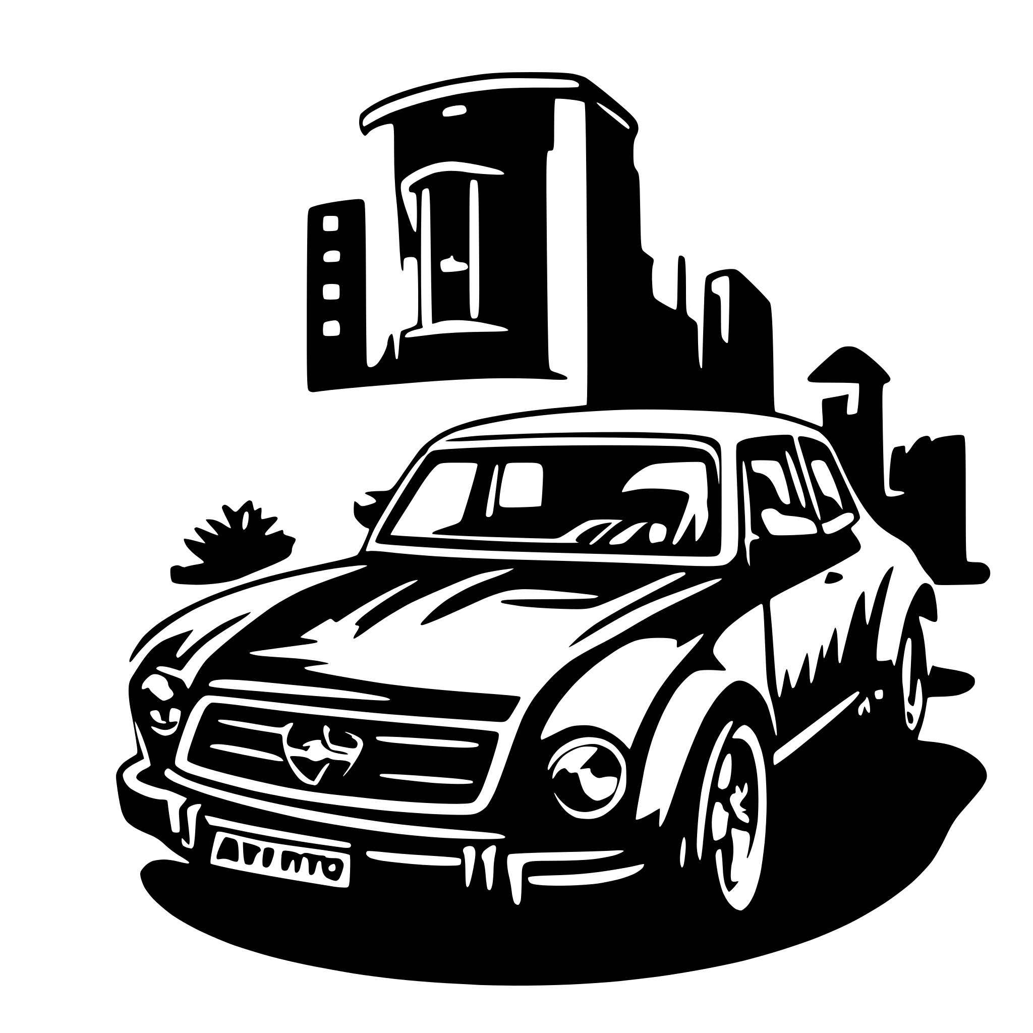 AI-generated SVG of a Limpinho studio automotivo