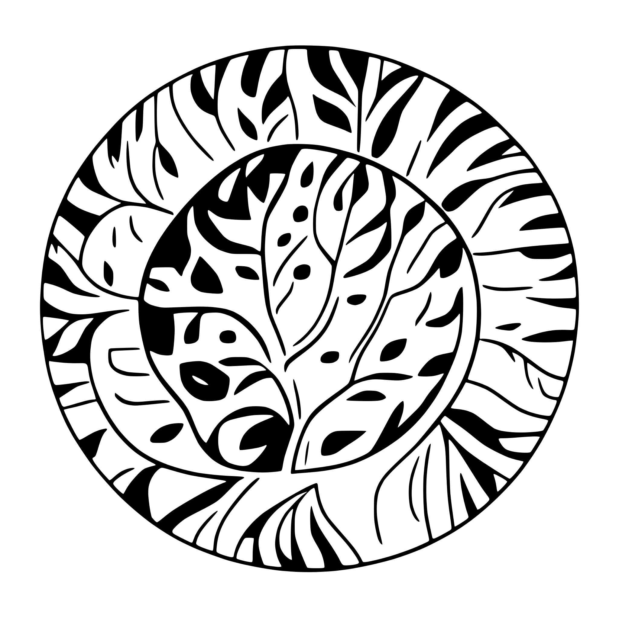AI-generated SVG of 'mandala'