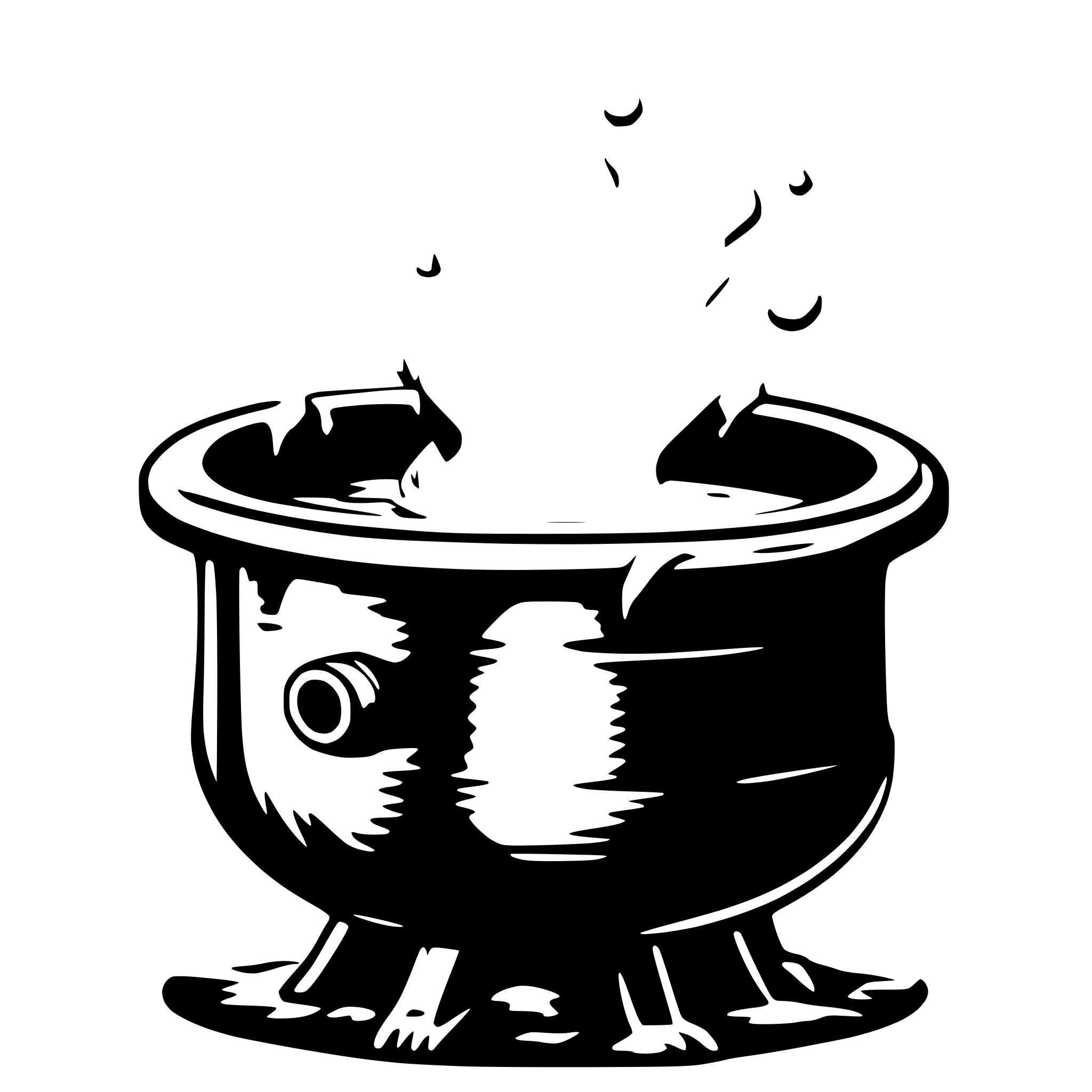 AI-generated SVG of 'Cauldron with green fluid'