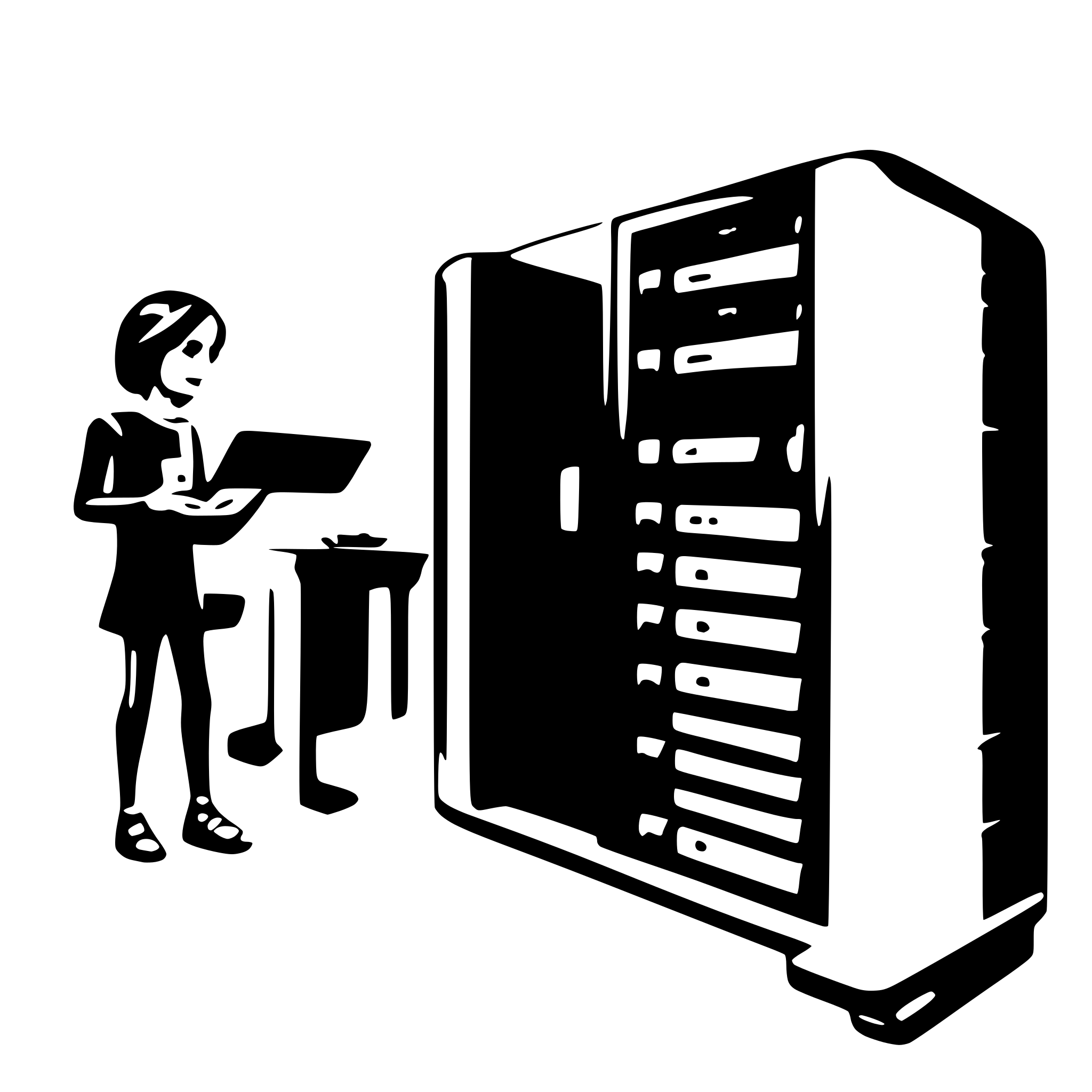 AI-generated SVG of a server side application