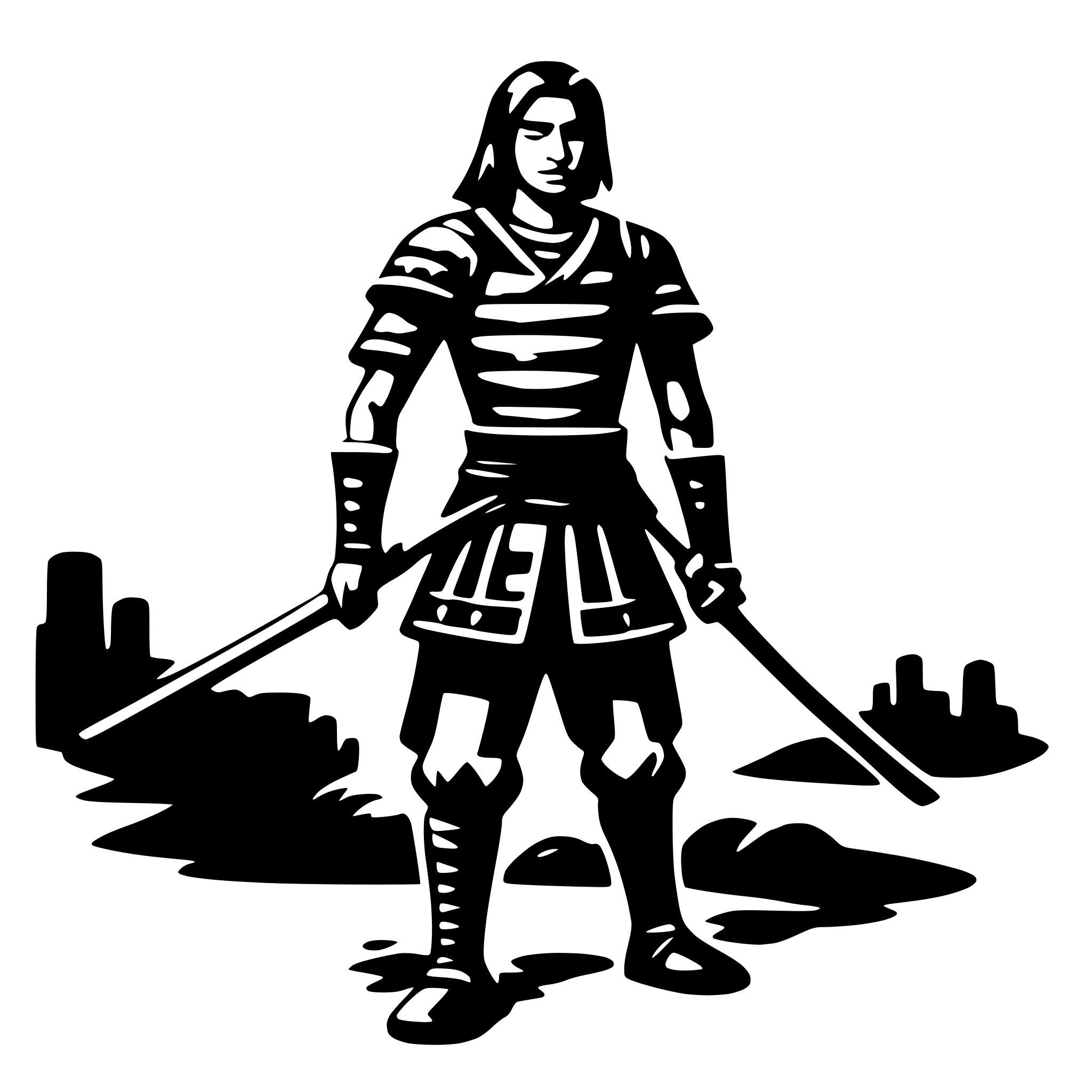 AI-generated SVG of 'samurai'