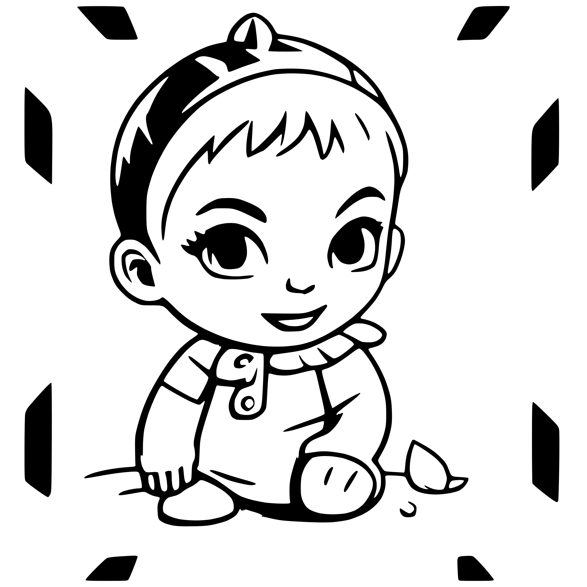 AI-generated SVG of a baby