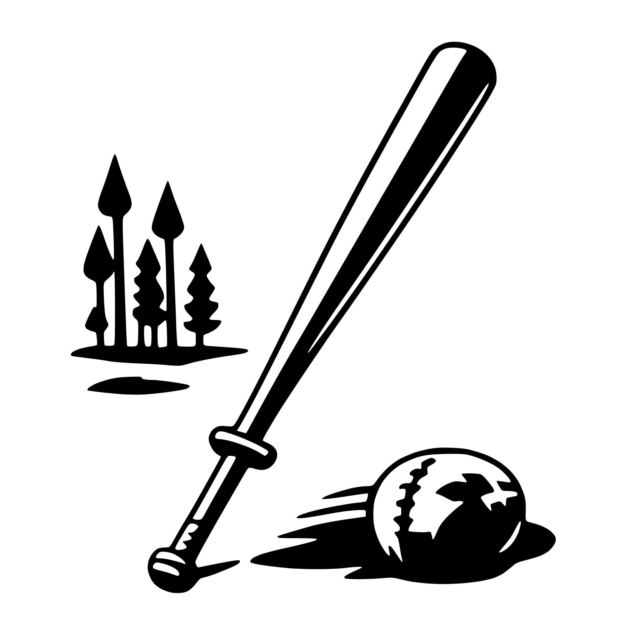 AI-generated SVG of 'baseball bat'