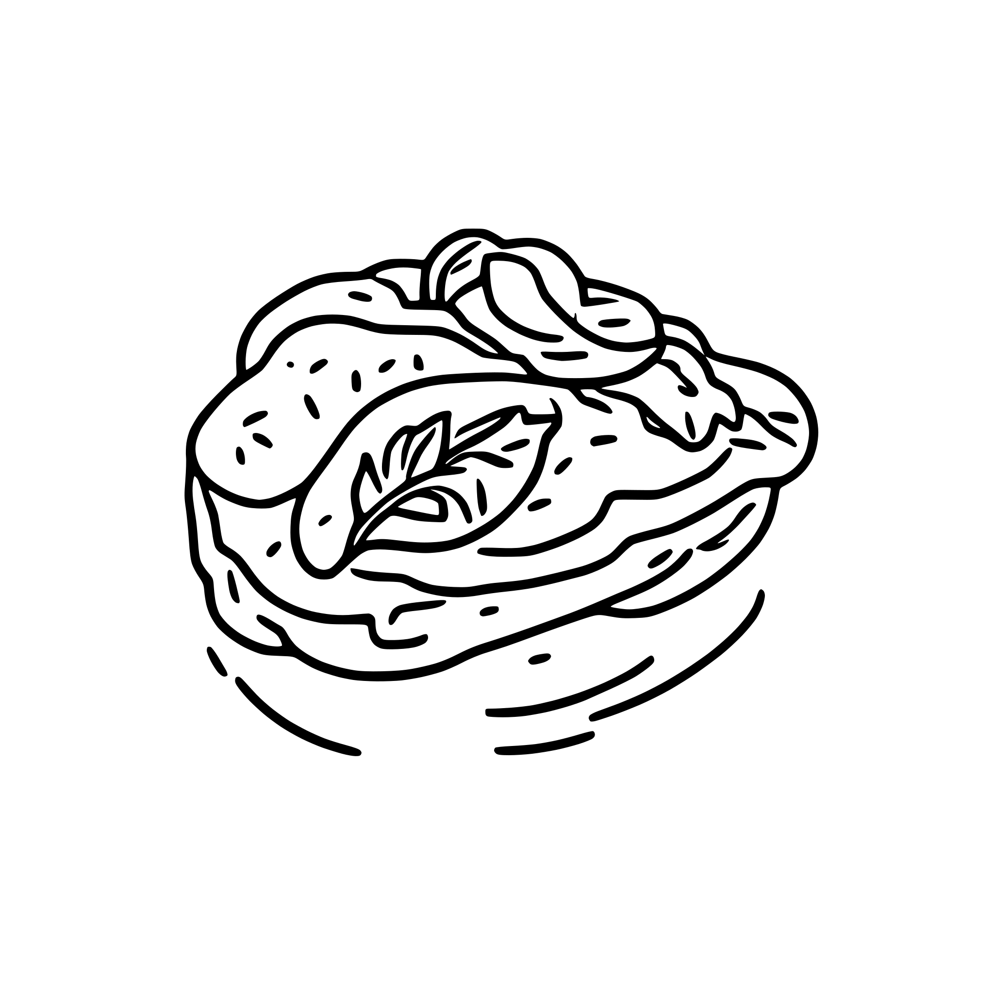 AI-generated SVG of a "Avocado Toast, Mashed green goodness on artisan bread — brunch icon and millennial stereotype."