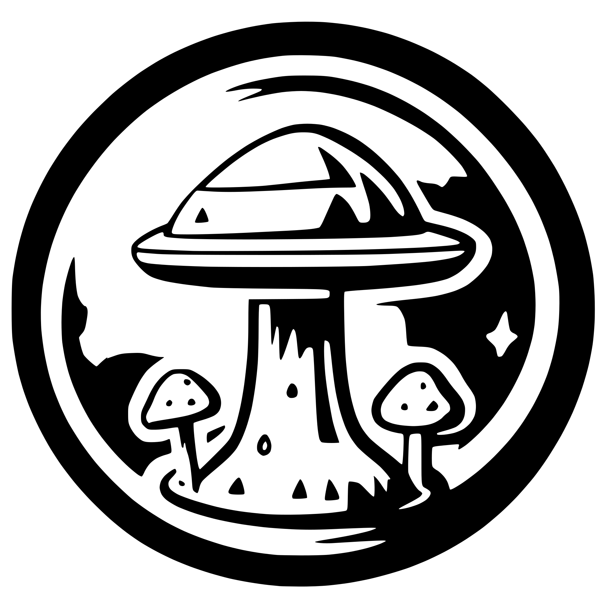 AI-generated SVG of a microwave telecommunicationtower formed as a mushroom truffle