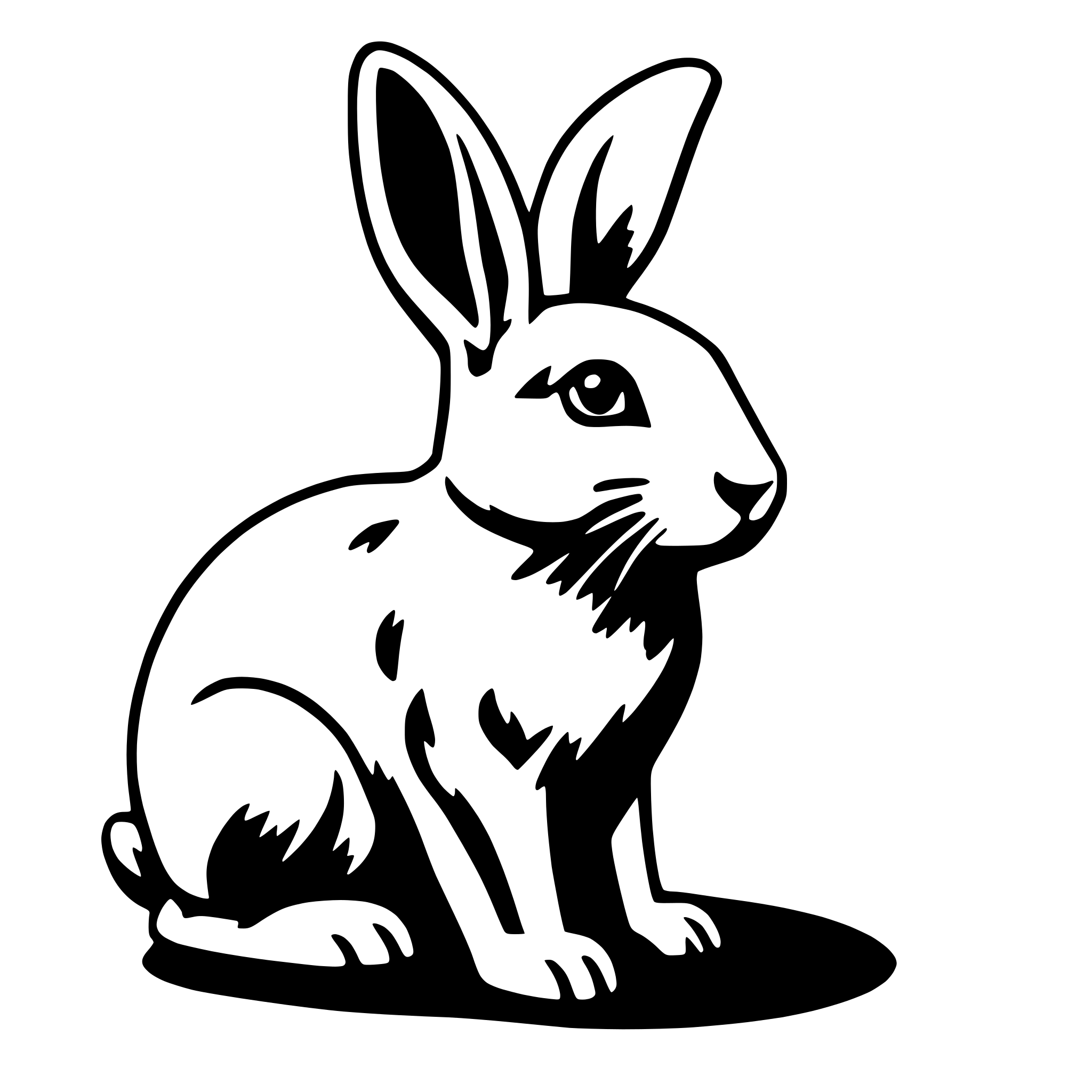 AI-generated SVG of 'rabbit'