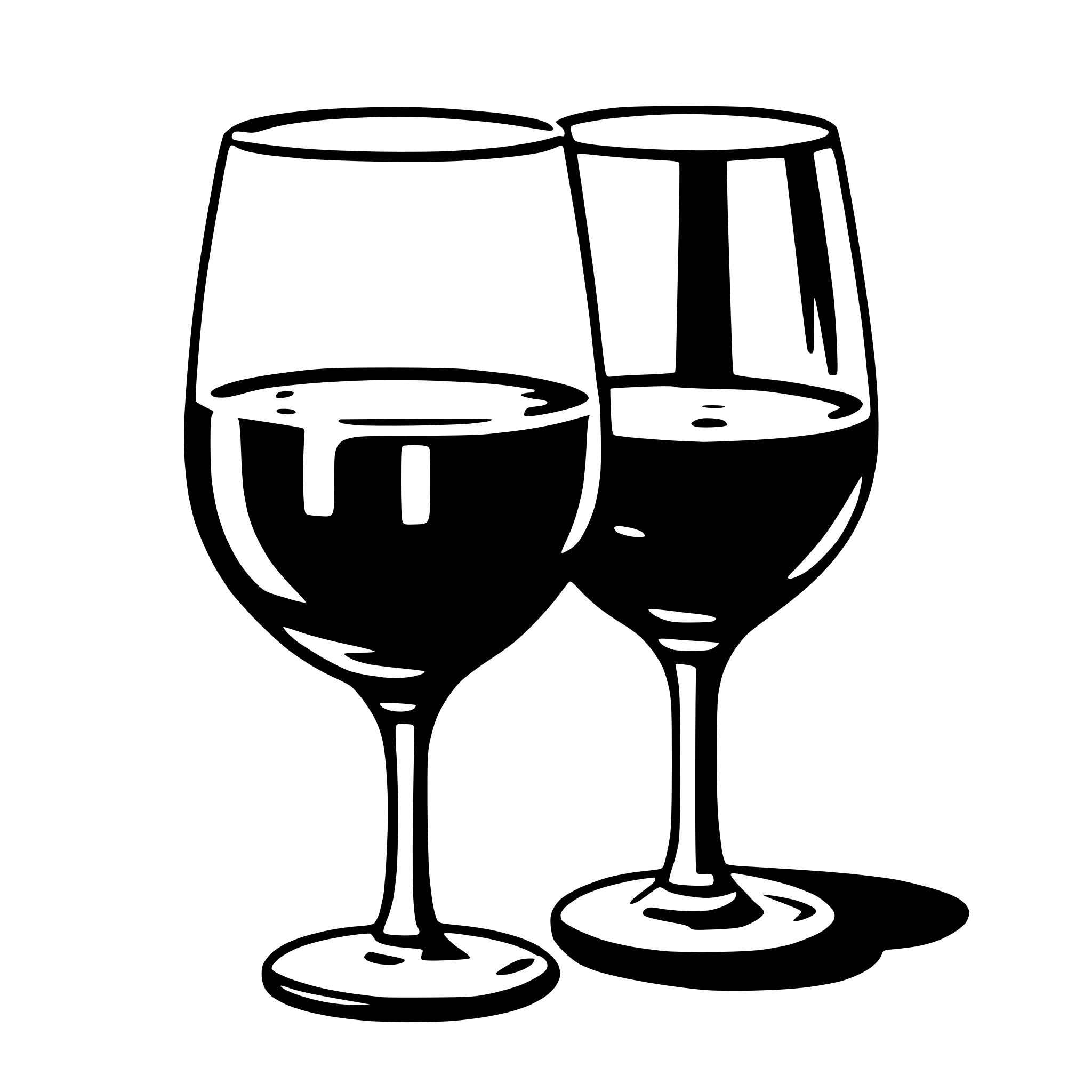 AI-generated SVG of a wine glass