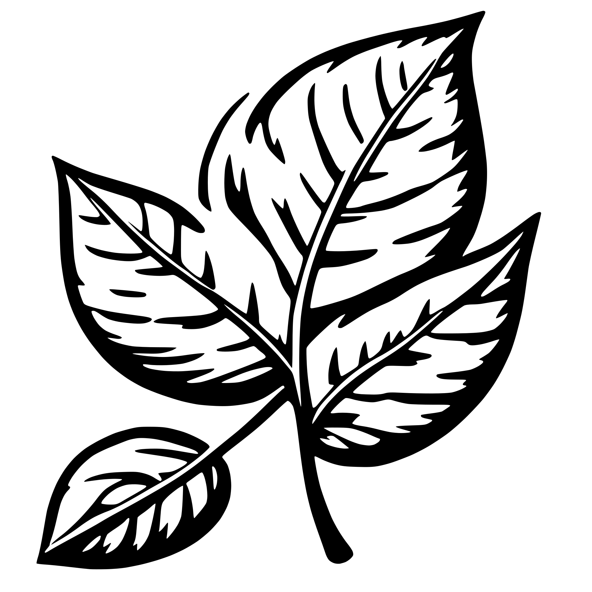 AI-generated SVG of a leaf