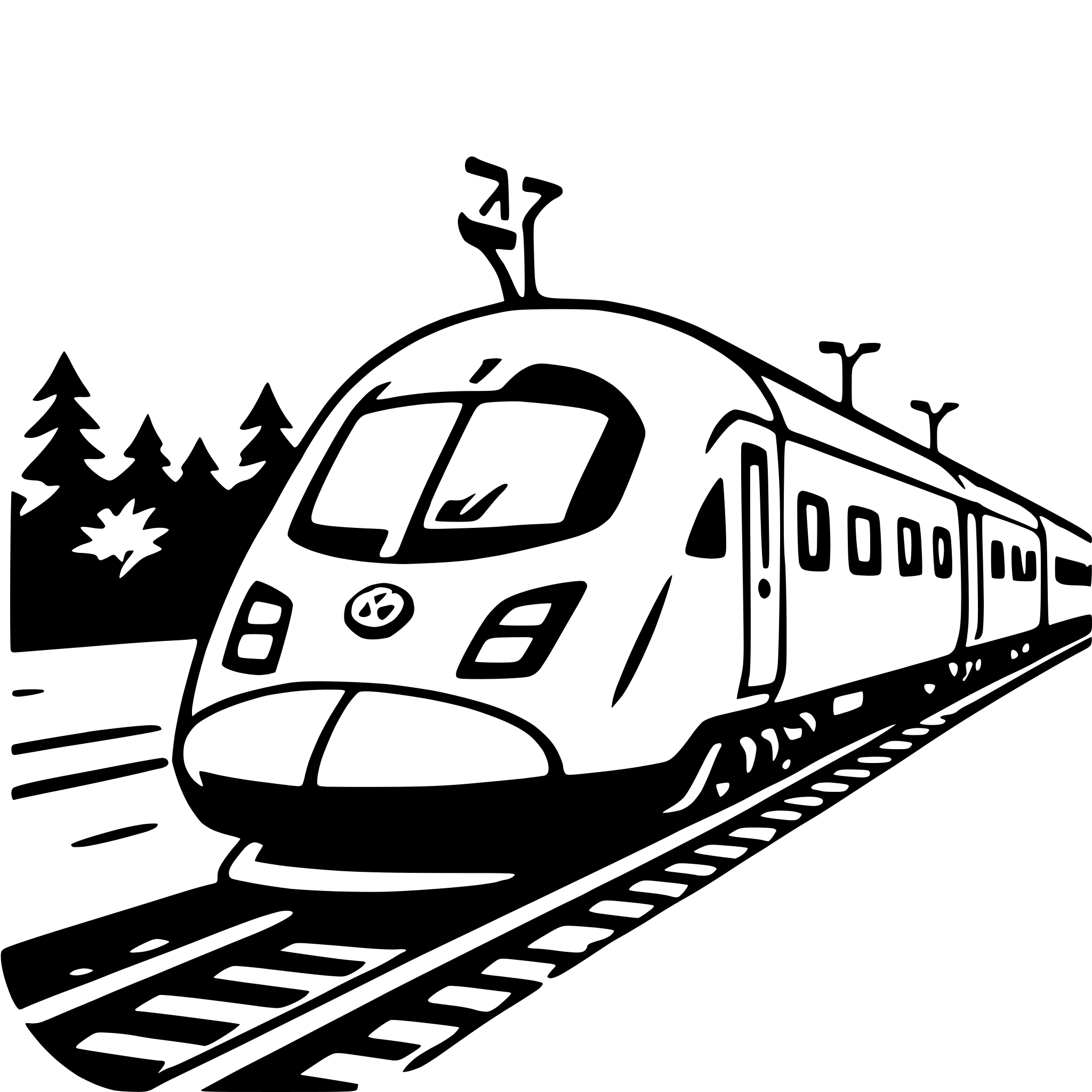 AI-generated SVG of 'high-speed train'