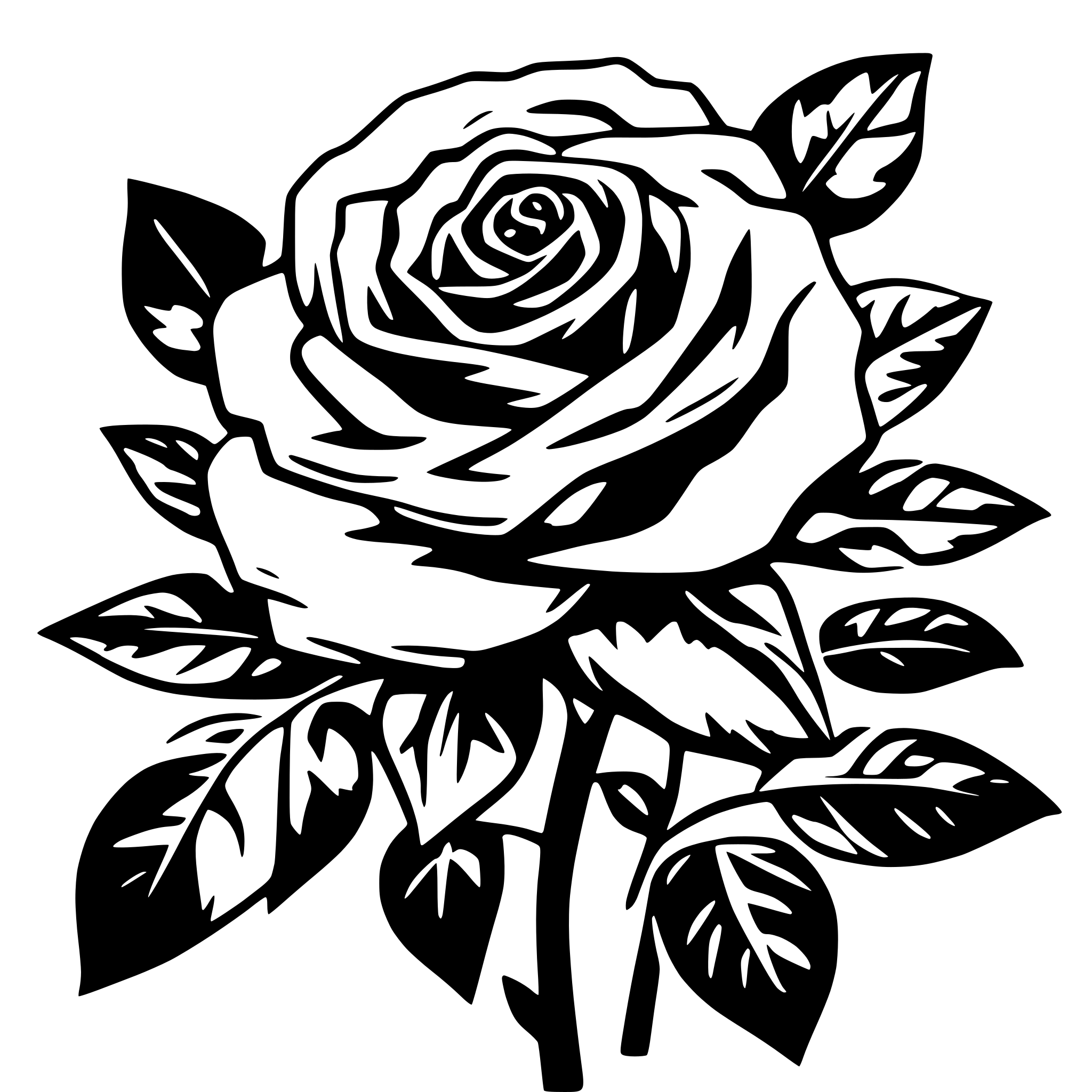 AI-generated SVG of 'crete a rose image'