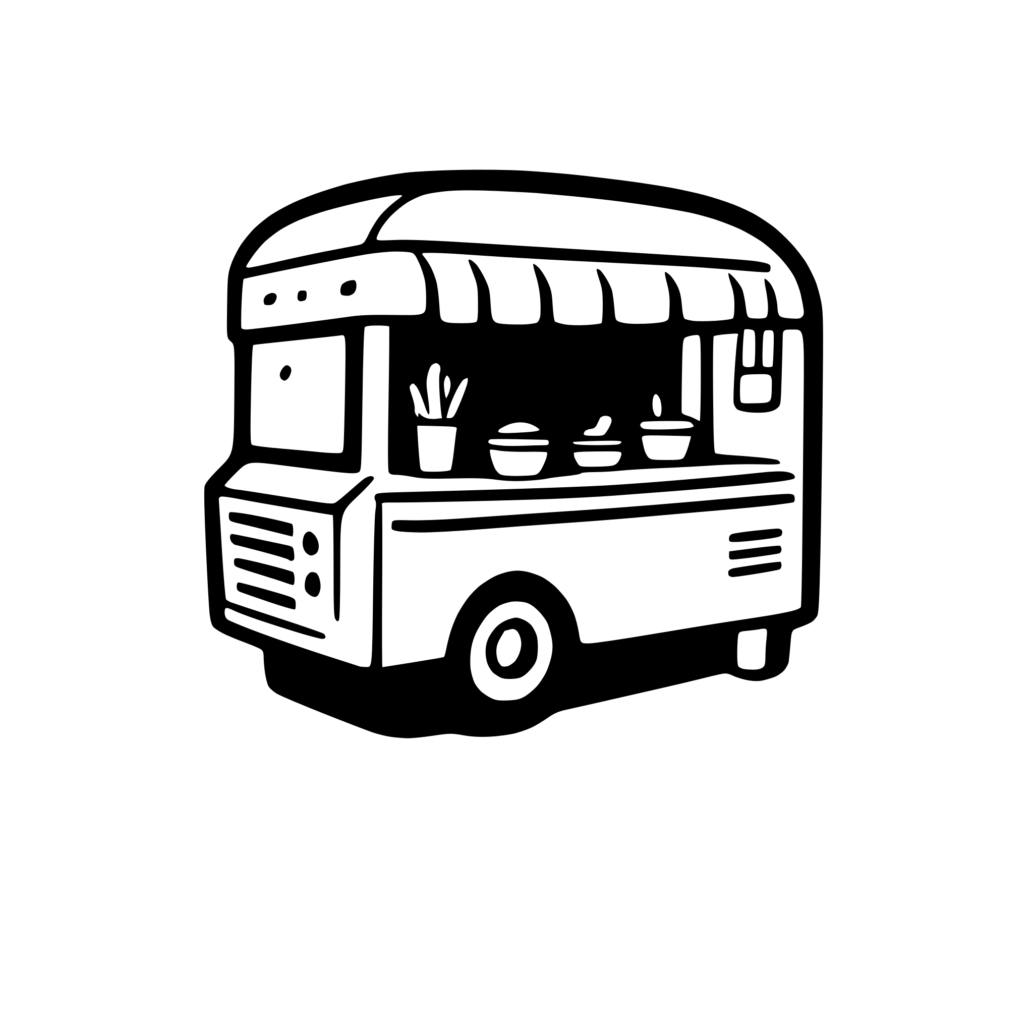 AI-generated SVG of a food truck