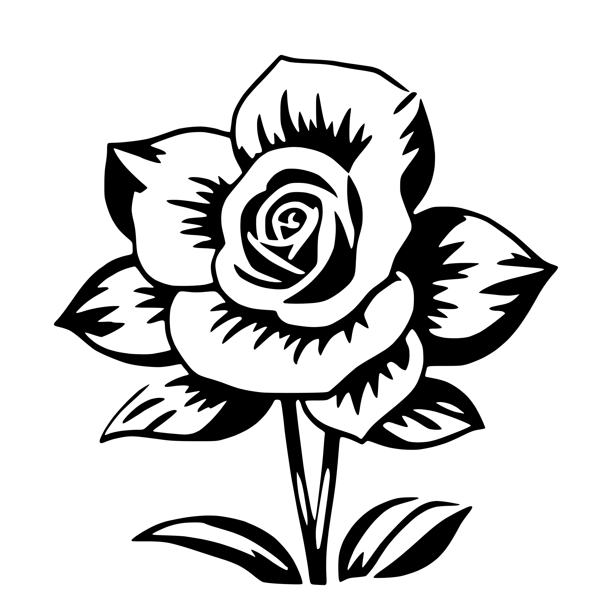 AI-generated SVG of a georgia o'keeffe