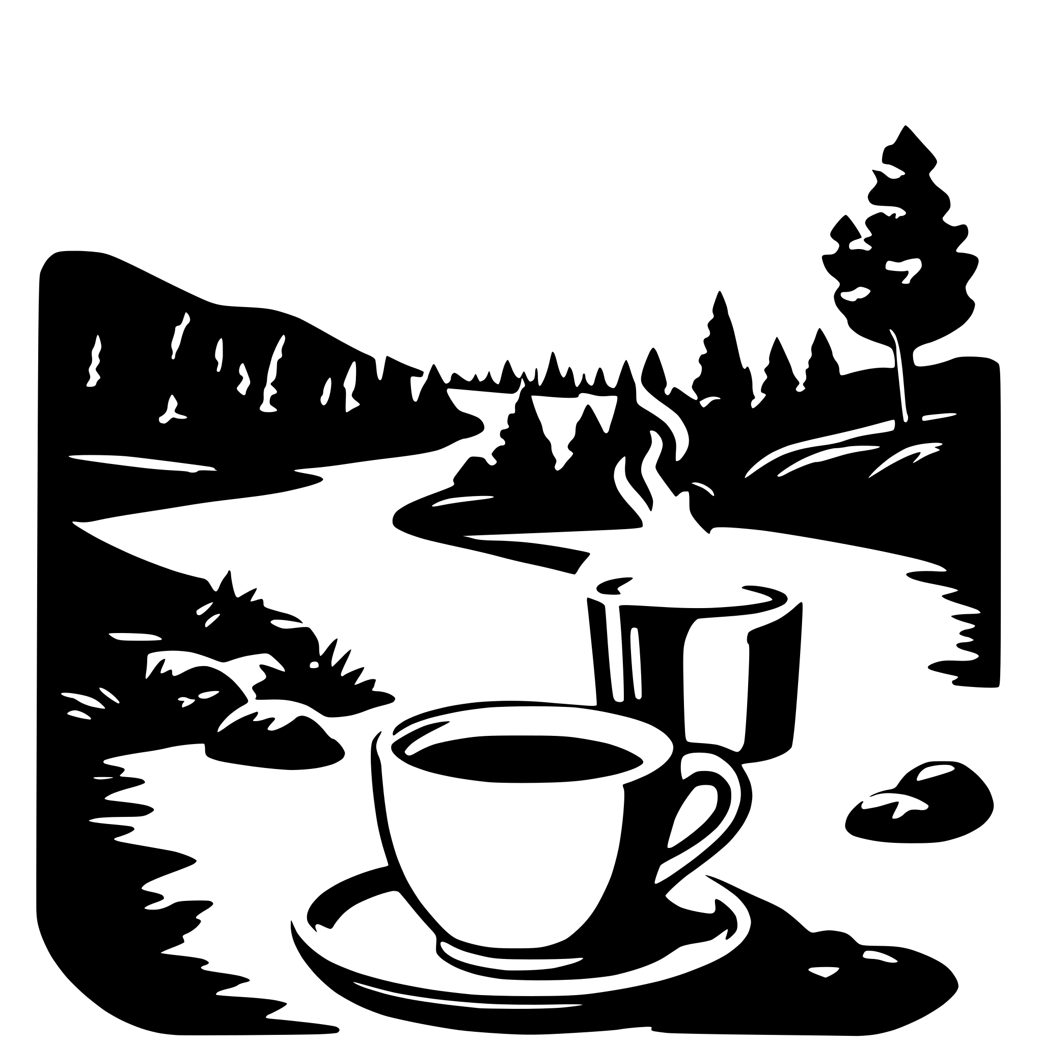 AI-generated SVG of 'hot coffee landscape'