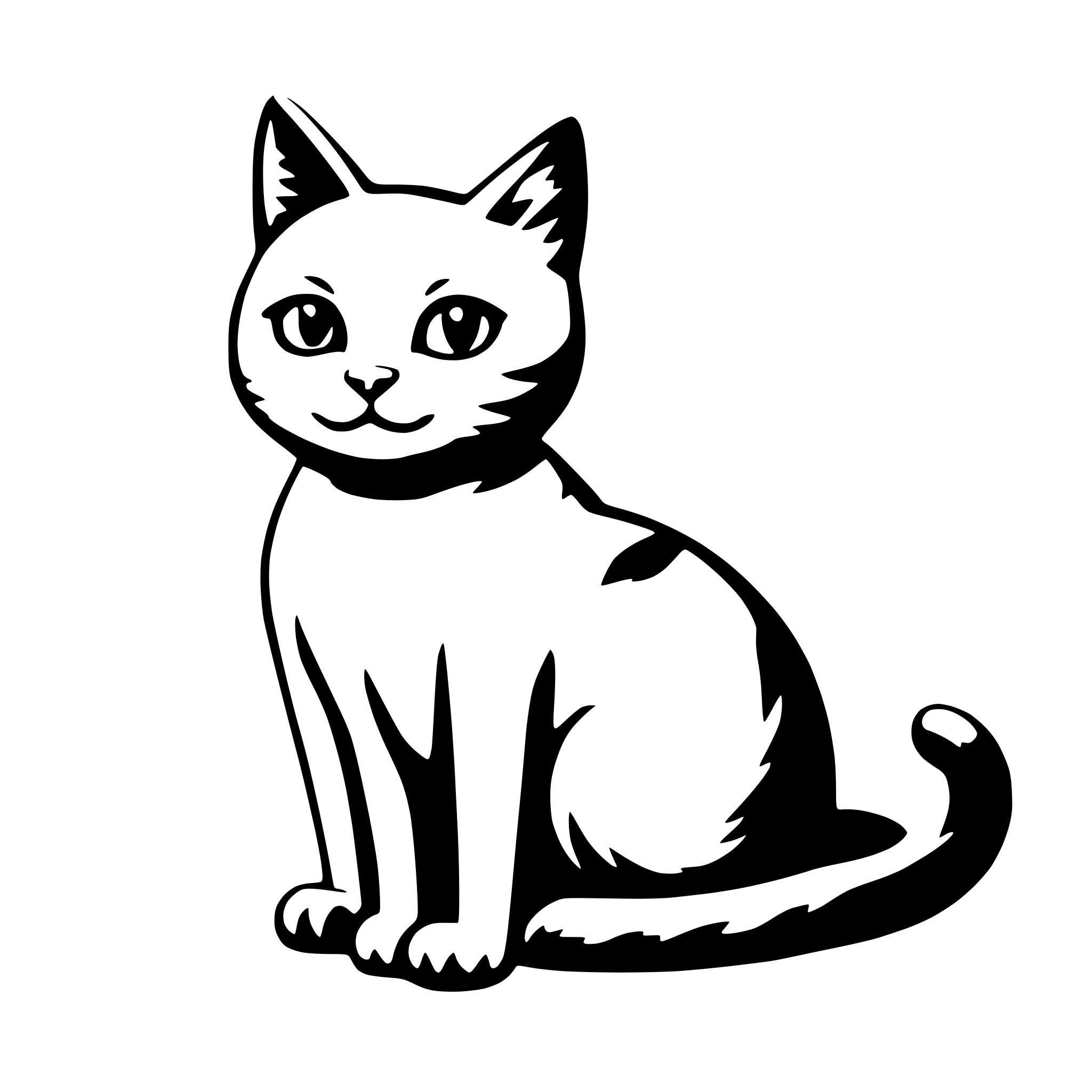 AI-generated SVG of a Cute cat