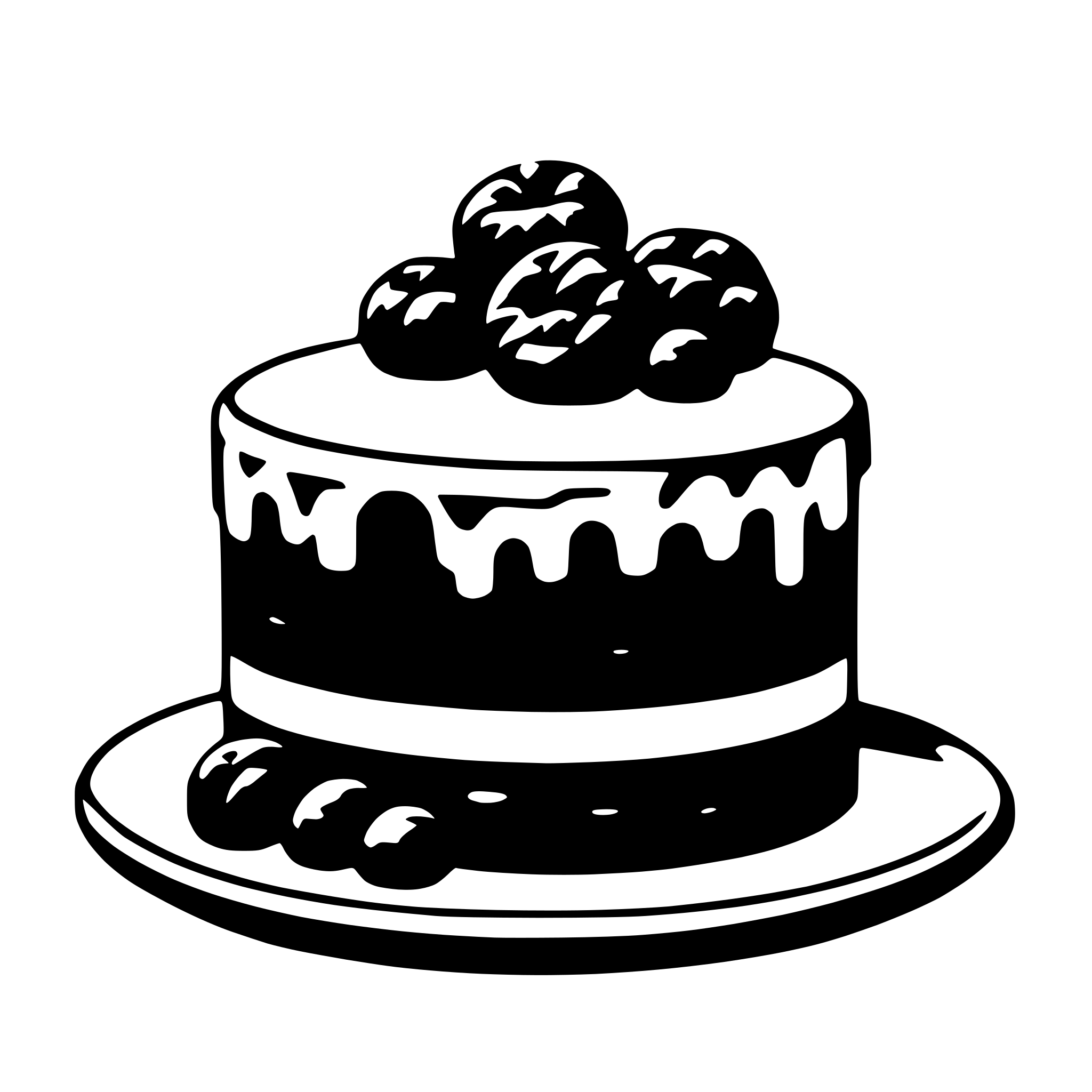 AI-generated SVG of a cake